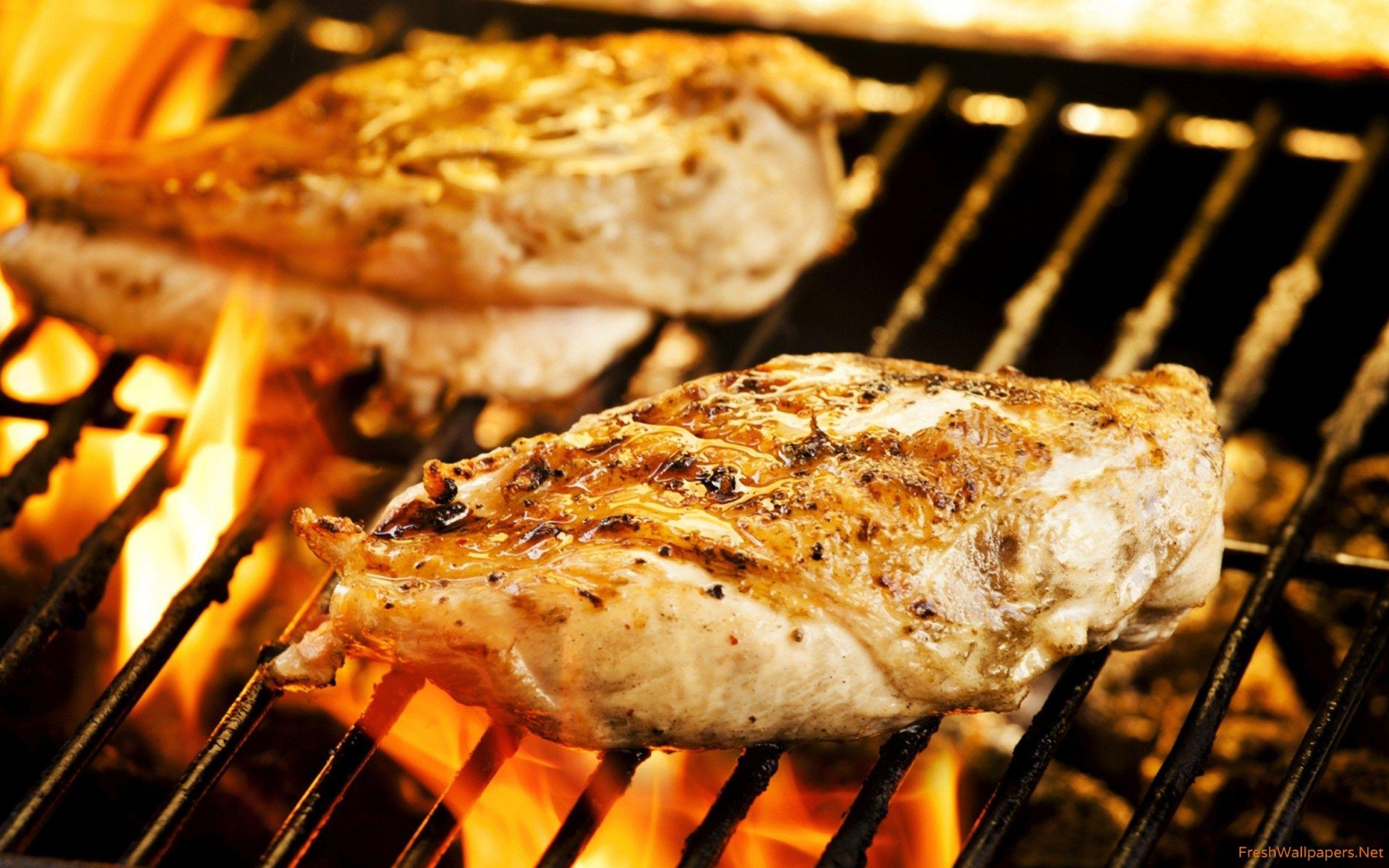 Grilled Chicken On Fire wallpapers