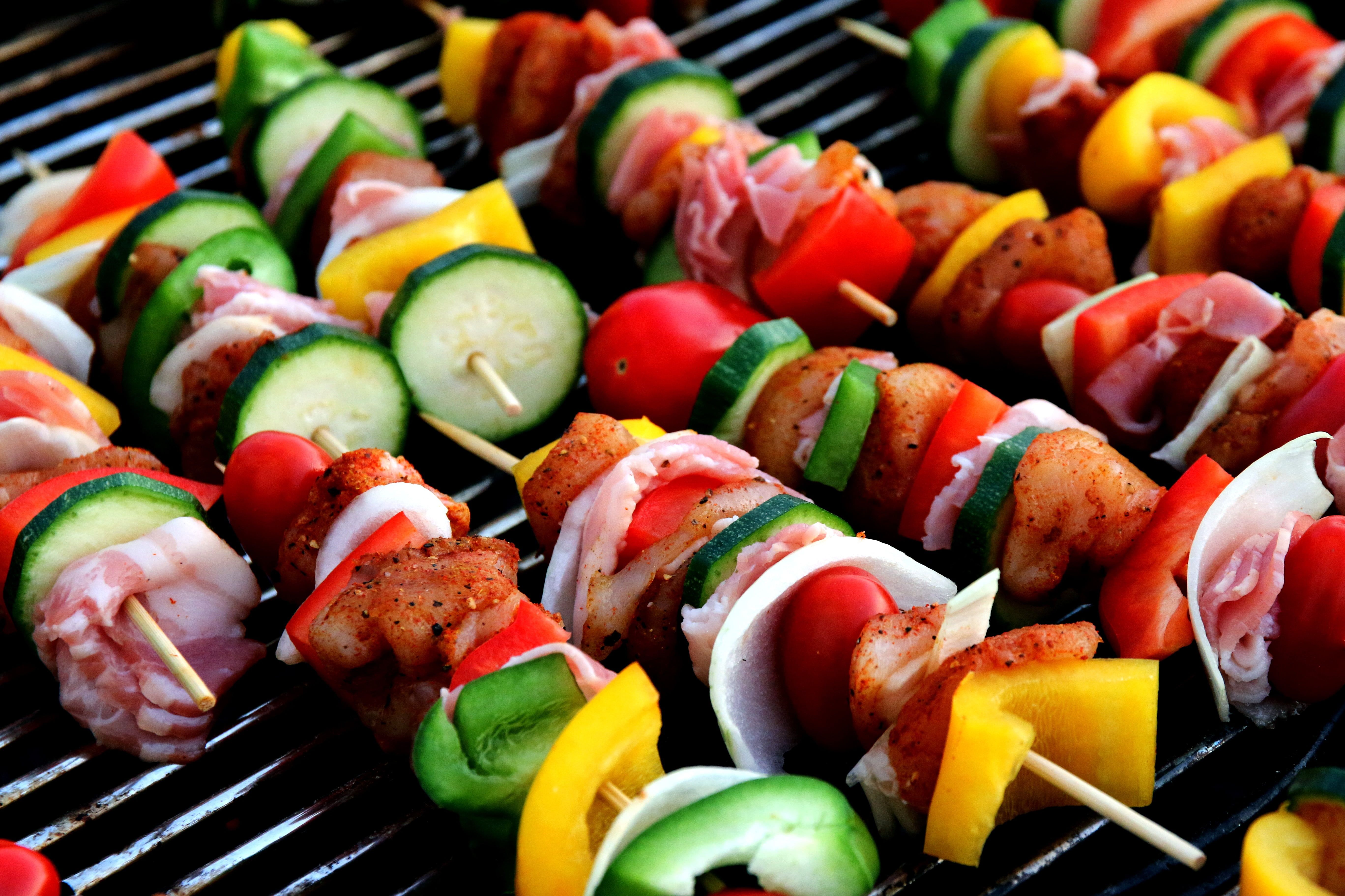 Barbecue food in grill HD wallpapers
