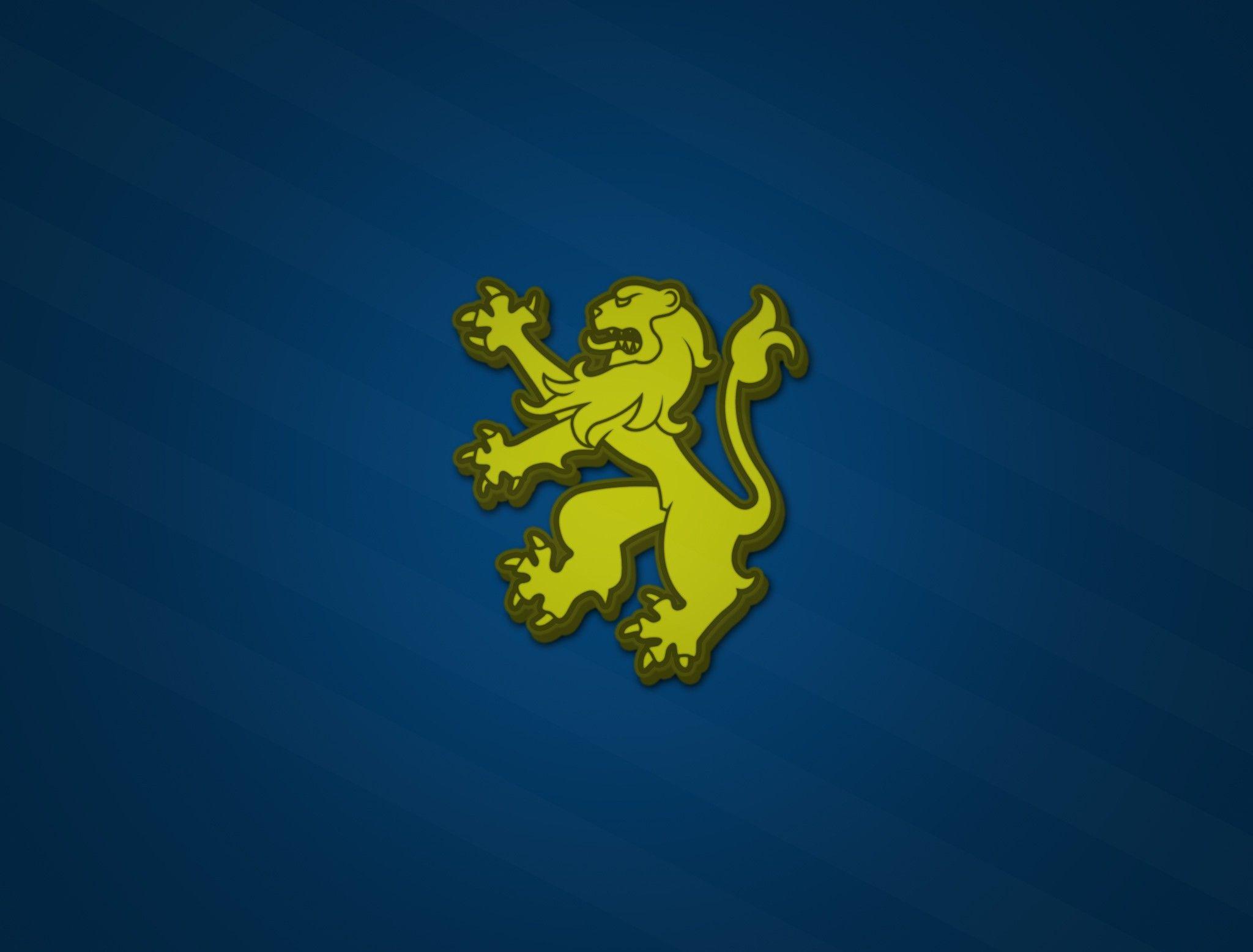 lion, Blue, Flag, Gold Wallpaper HD / Desktop and Mobile Background