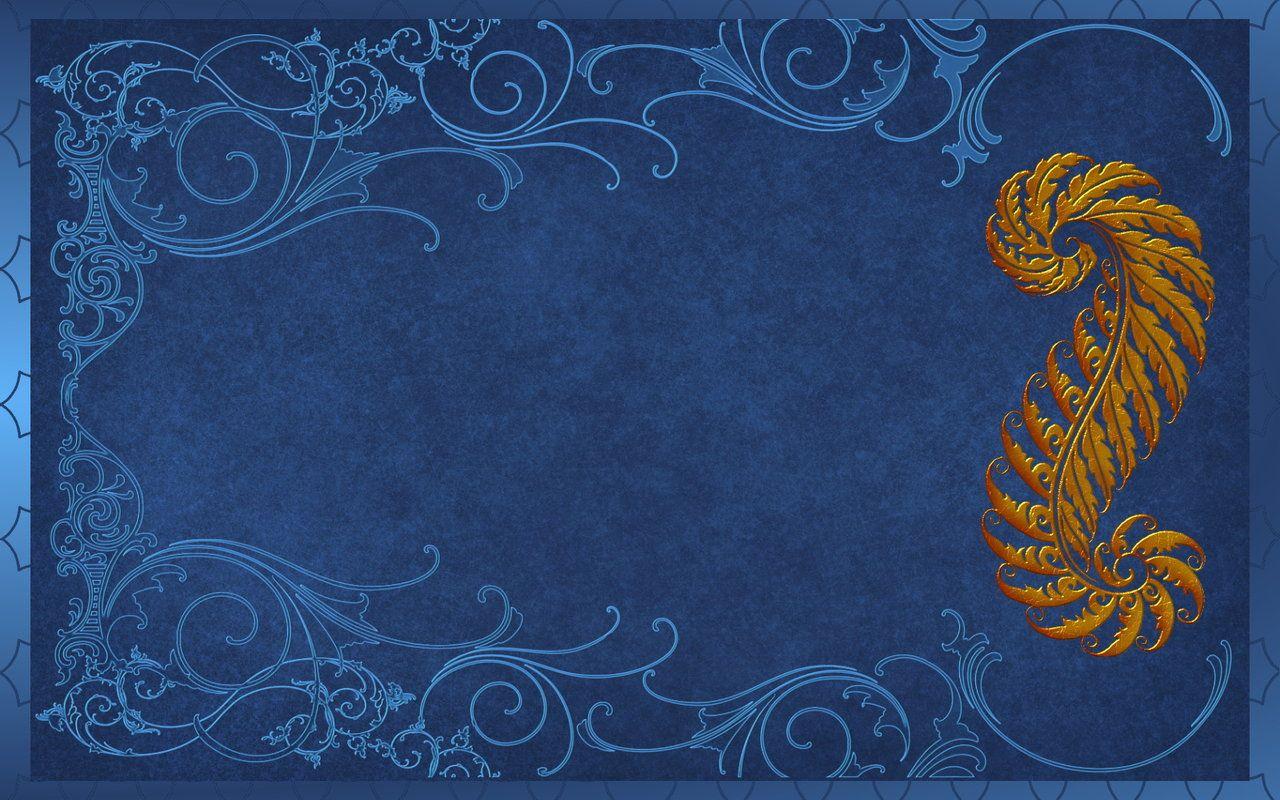 Dark Blue And Gold Wallpaper, Picture