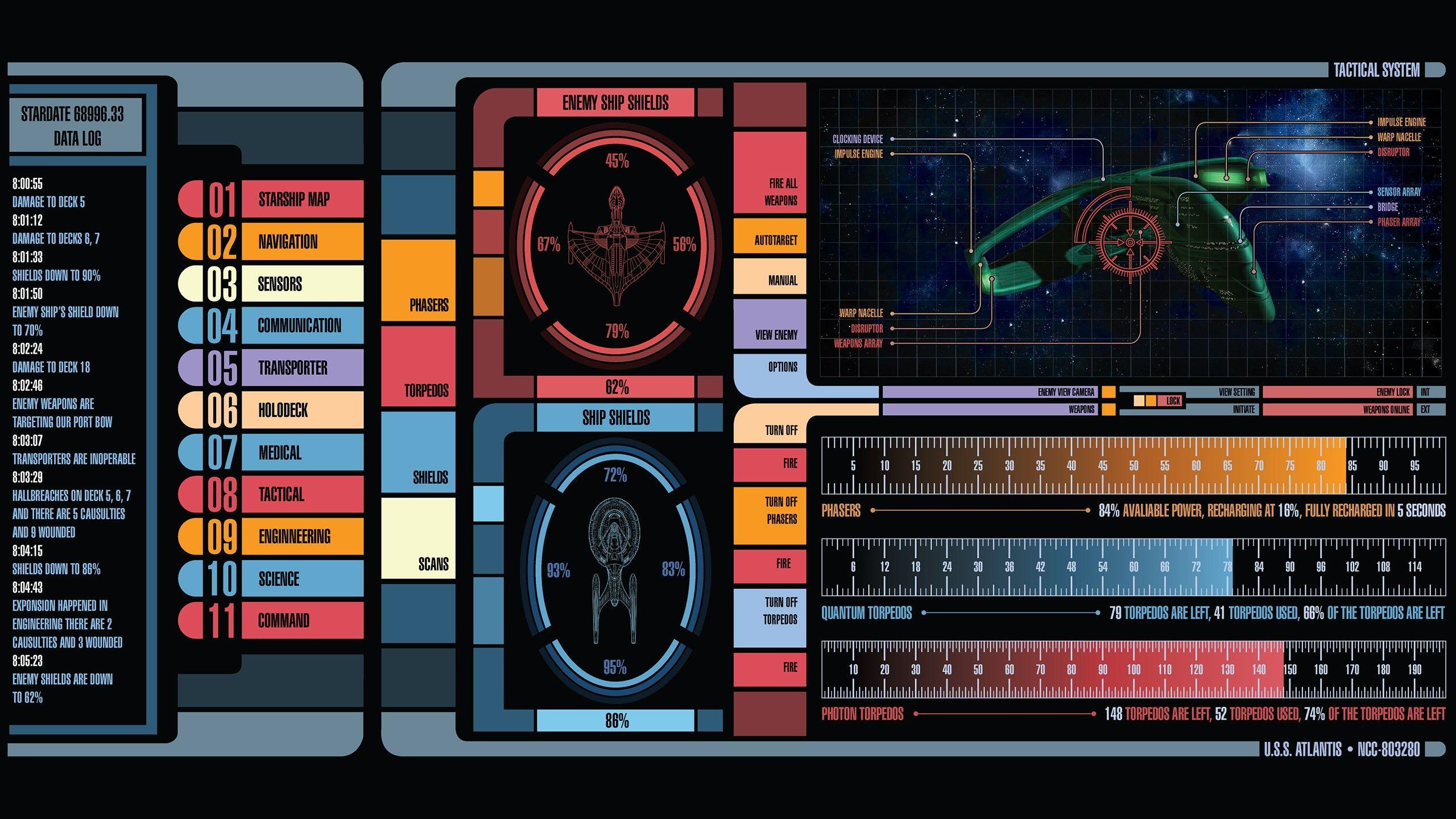 Star Trek, LCARS (2560x1440px) on Wallls.com