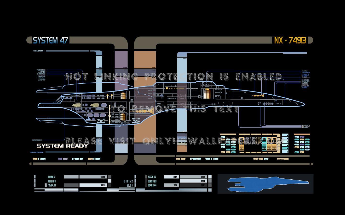 Star Trek schematic LCARS