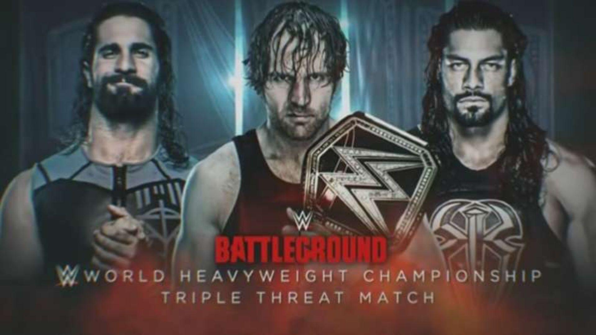 Dean Ambrose vs Seth Rollins vs Roman Reigns, WWE Championship