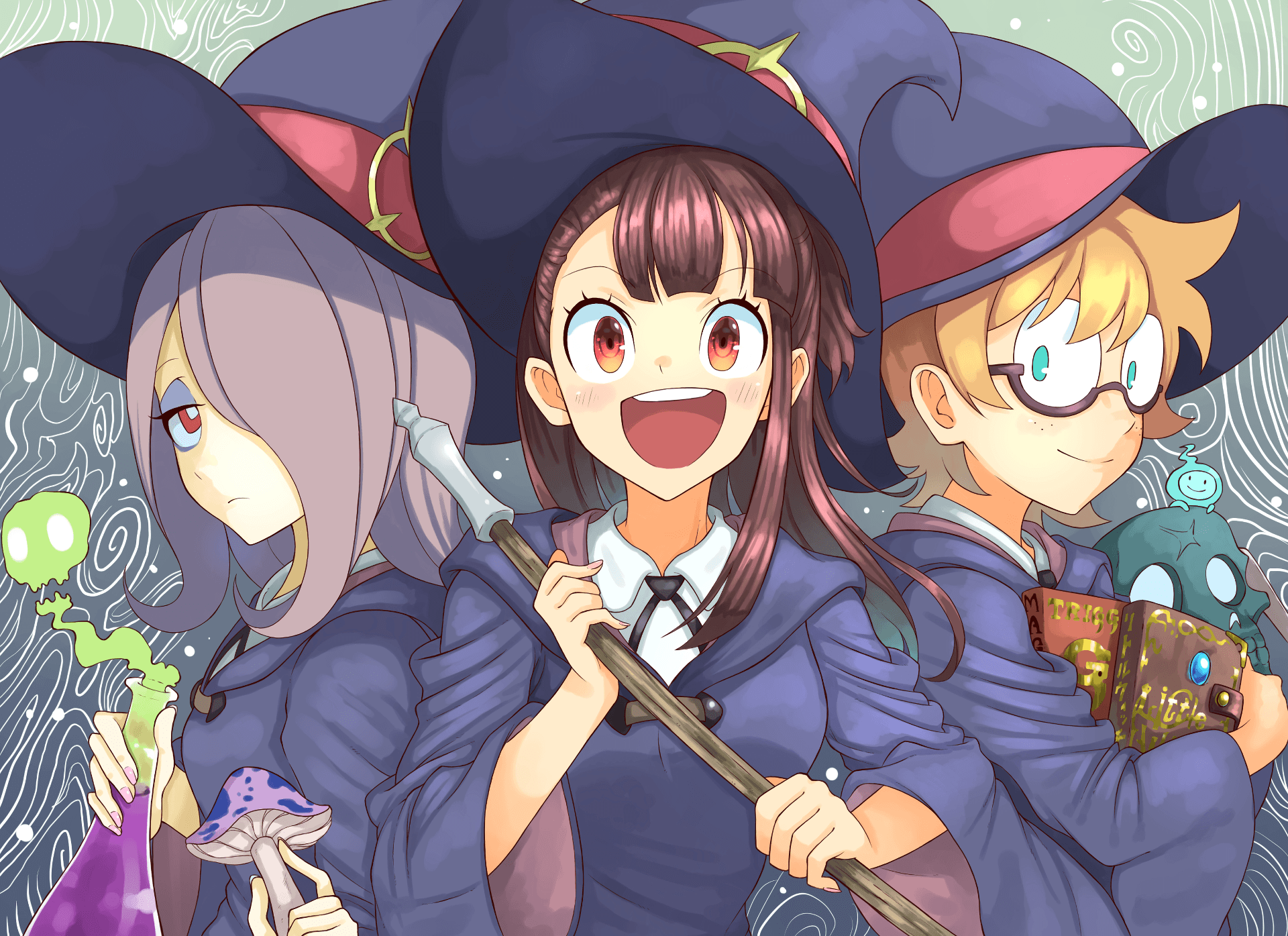 Little Witch Academia Full HD Wallpaper