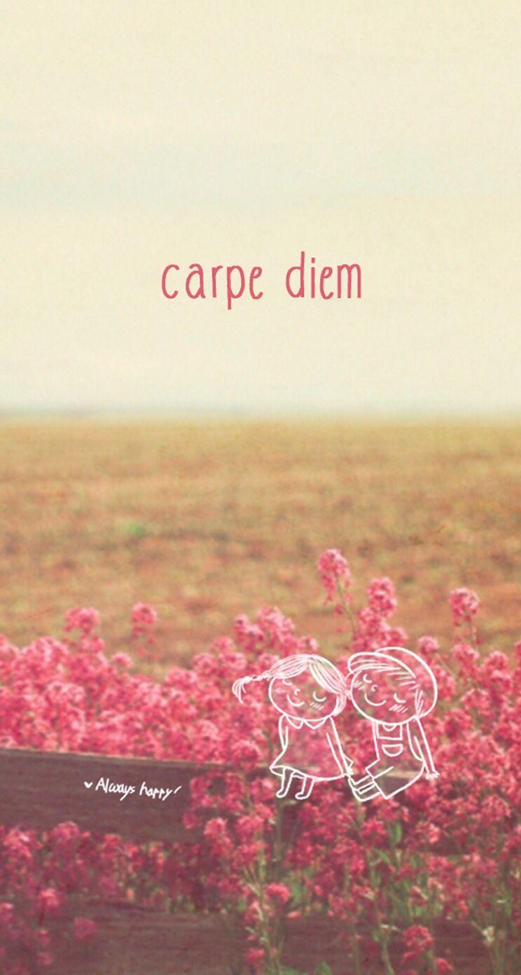 HD wallpaper: Carpe Diem, red