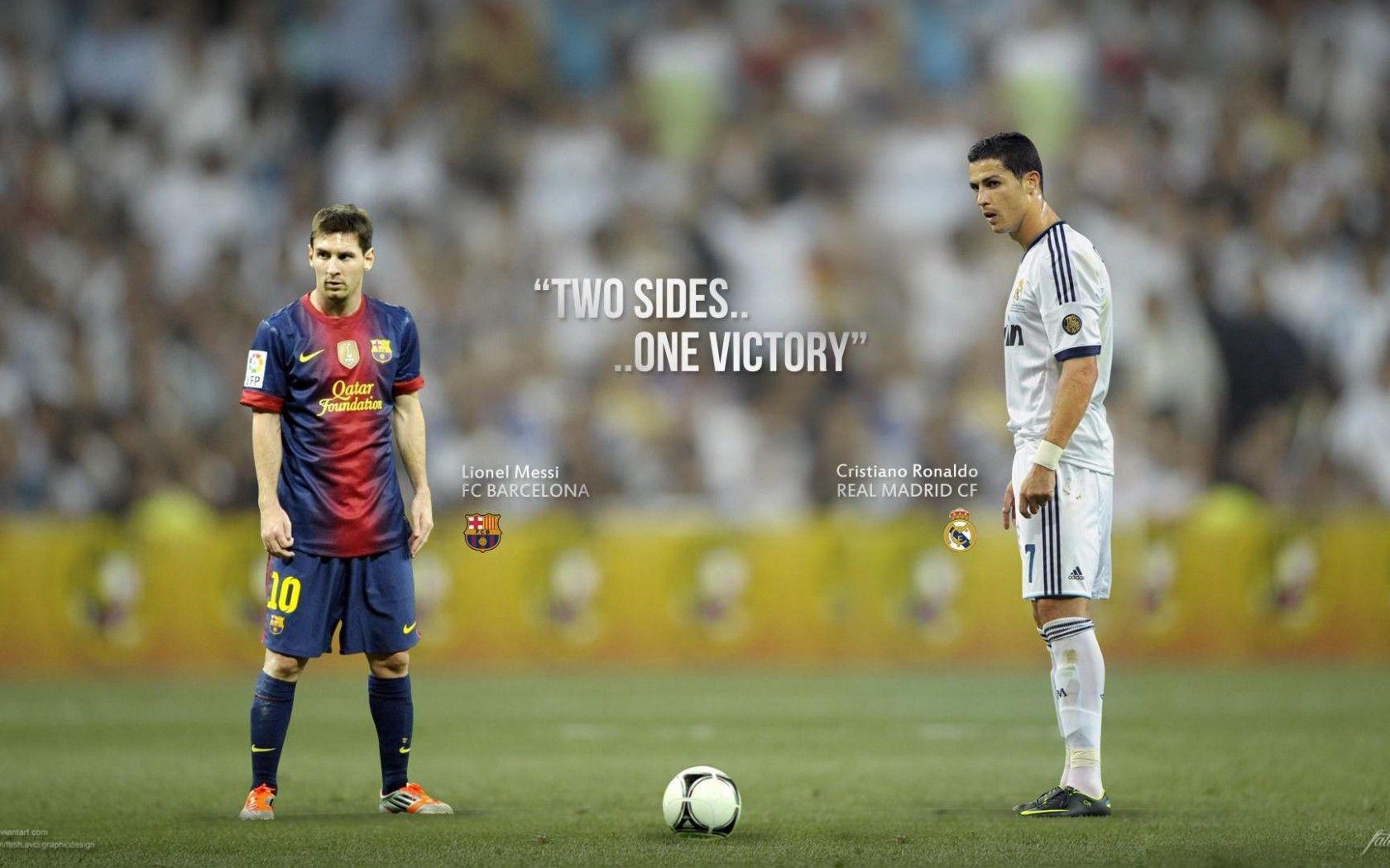 Cristiano Ronaldo And Messi 2014 HD desktop wallpaper, Widescreen