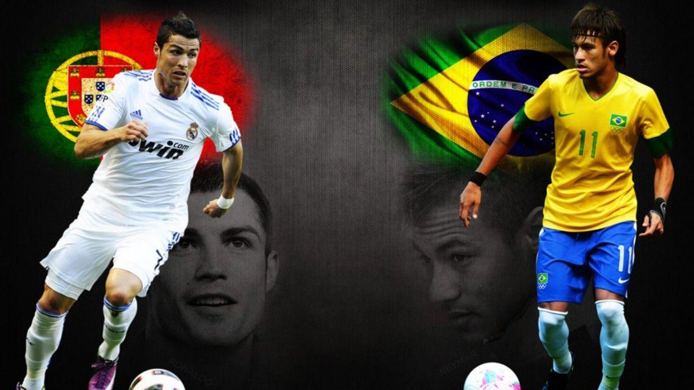 Neymar vs Cristiano Ronaldo wallpaper