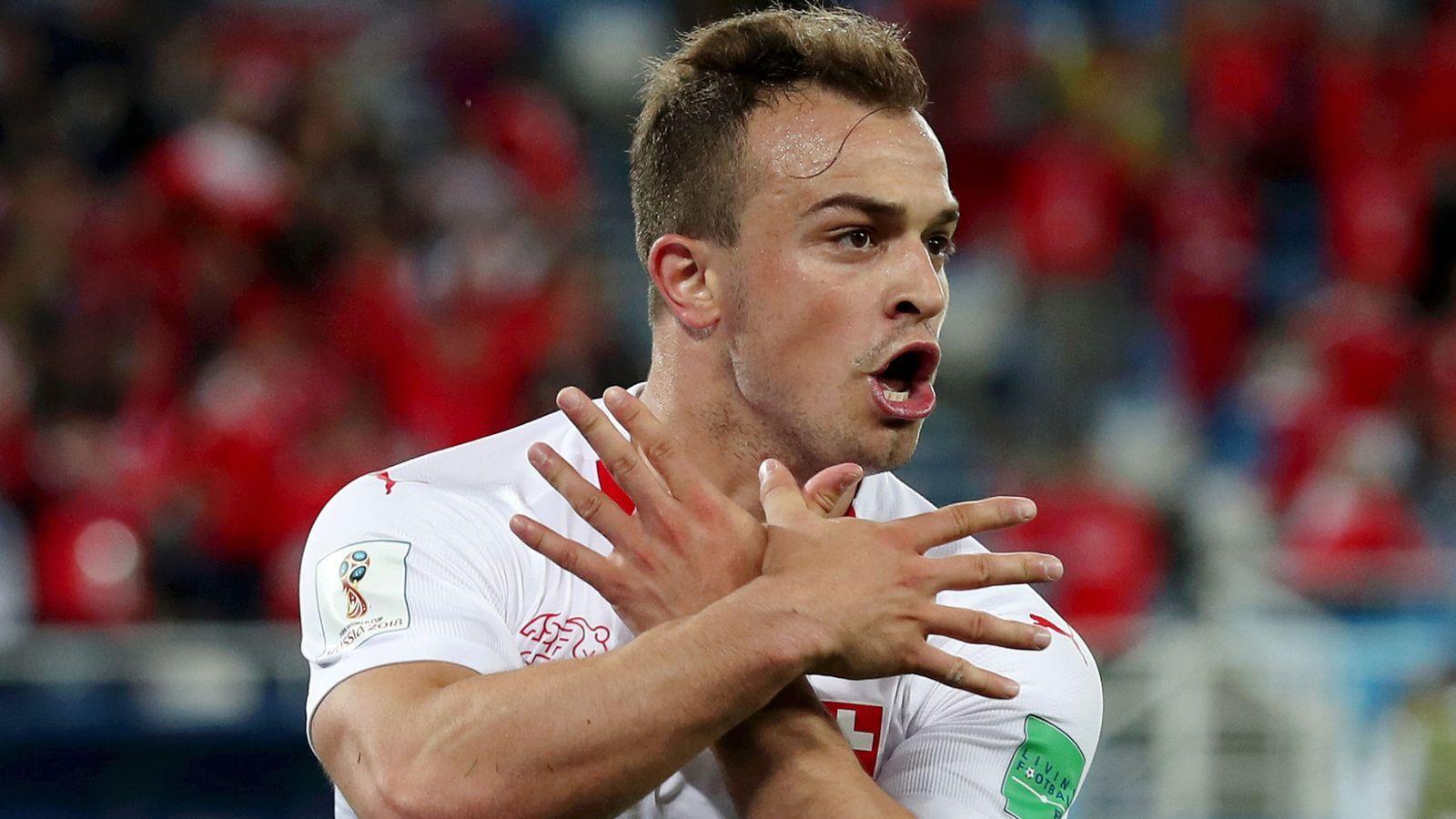 Switzerland's Granit Xhaka and Xherdan Shaqiri subject to FIFA