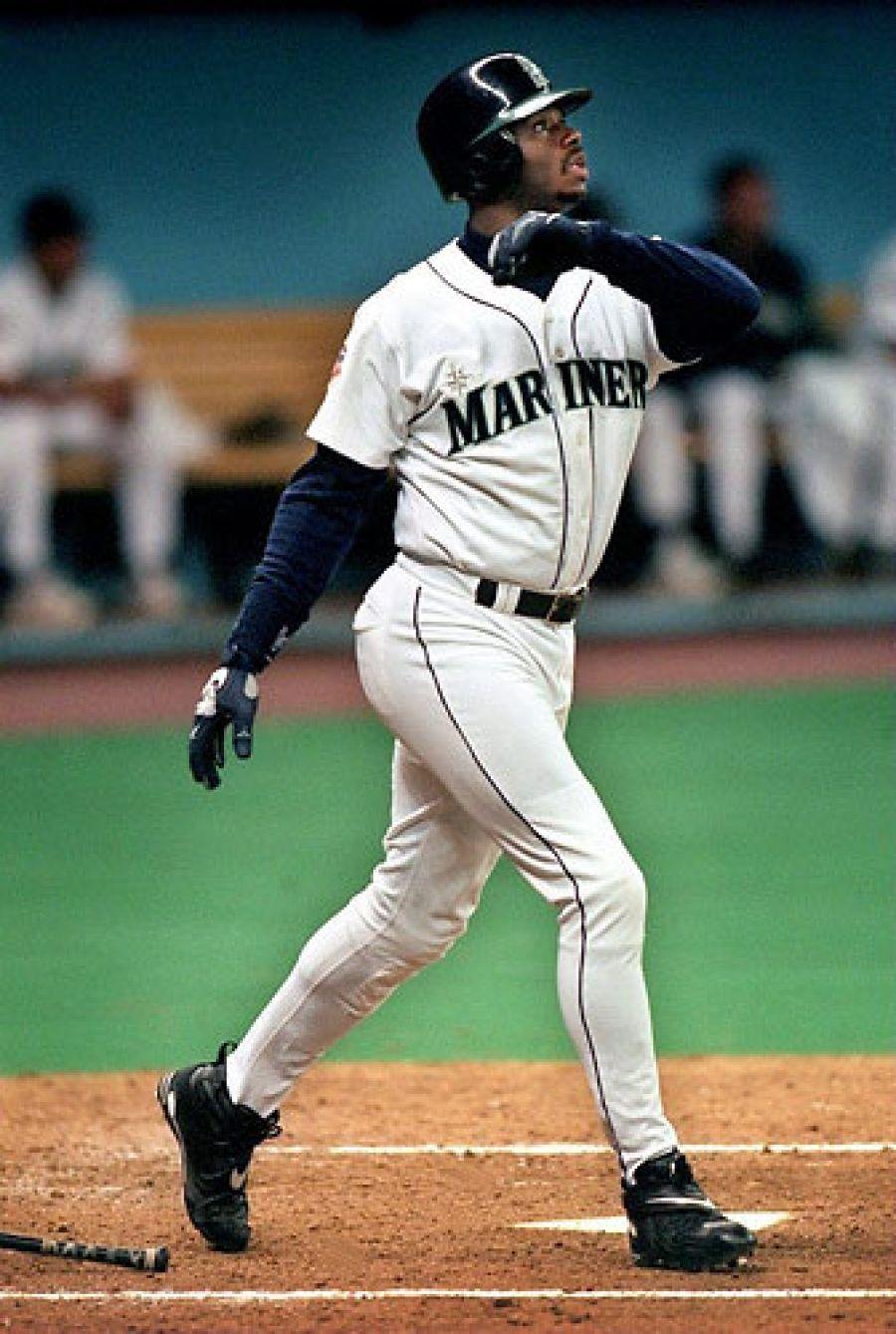 Today in Ken Griffey Jr Hit His 55th Home Run of the Season
