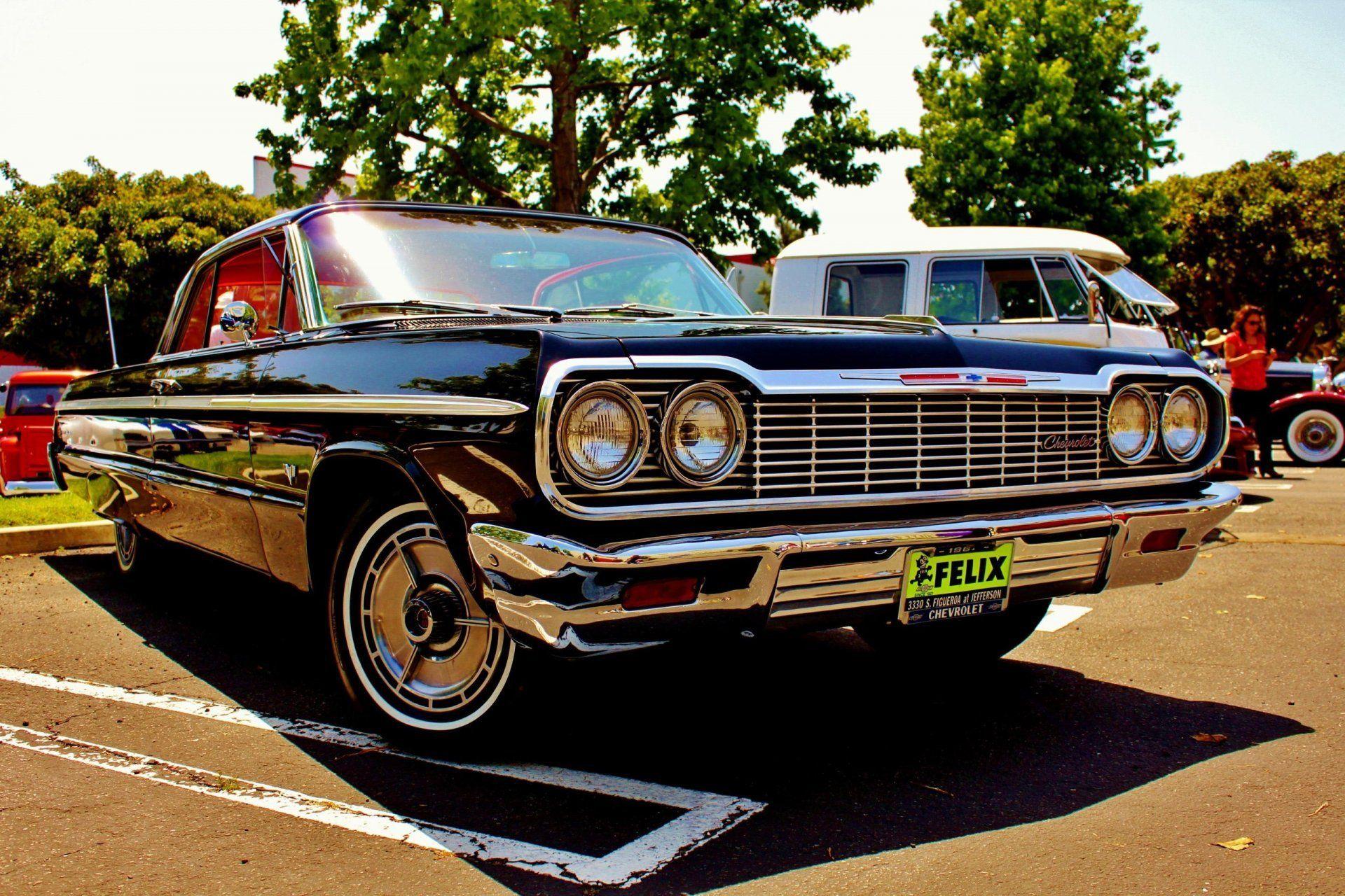 chevrolet 64 'impala chevy impala classic HD wallpaper