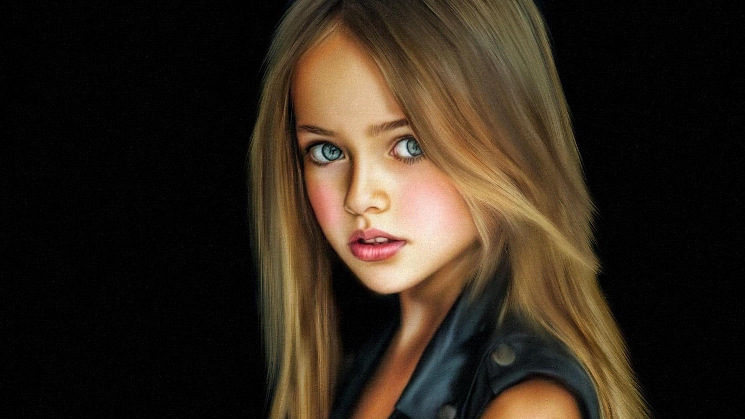 Wallpaper download portrait, children, girl, hair, face resolution
