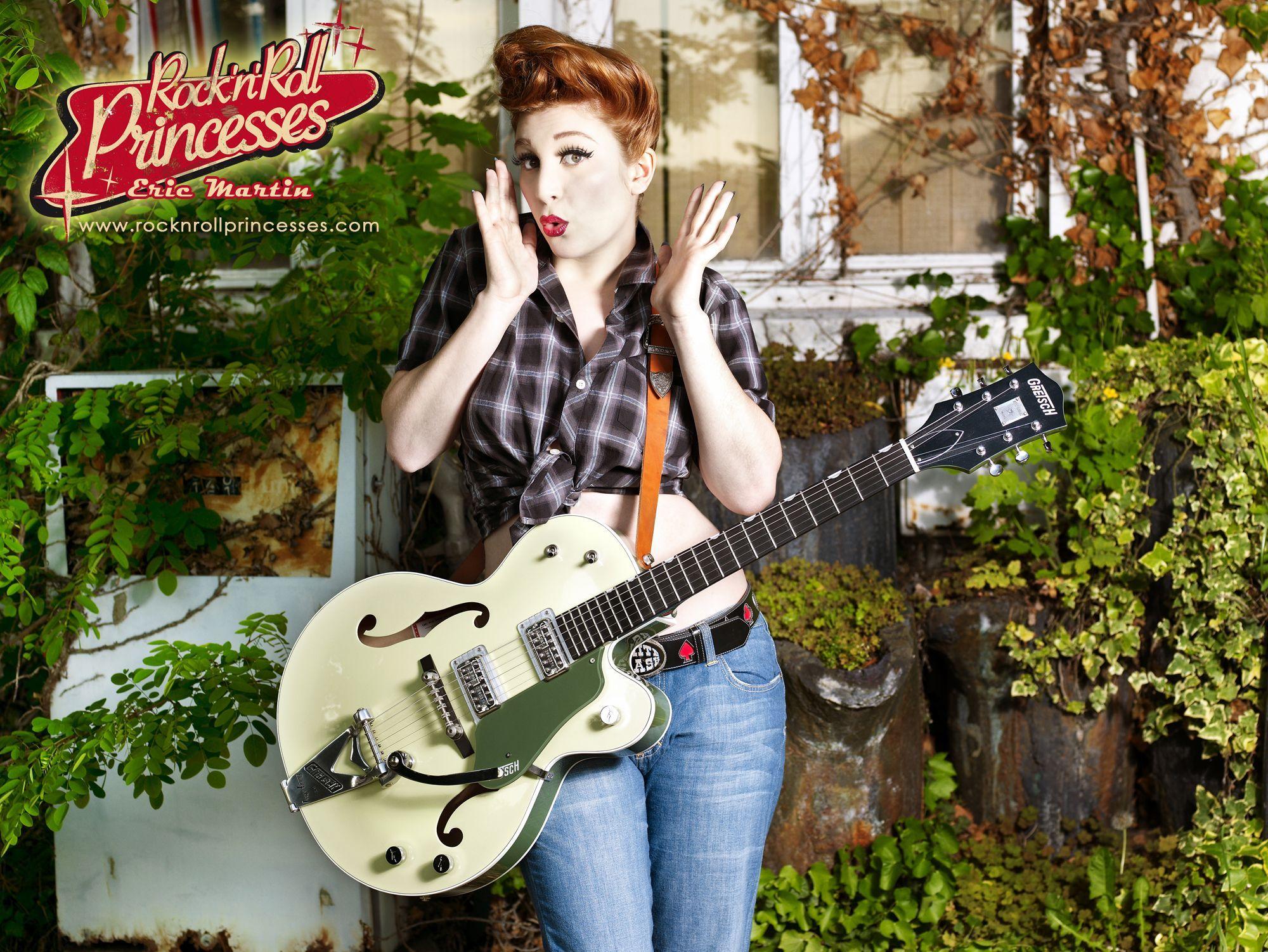 rock princess guitar wallpaper fond écran gretsch. Gretsch just