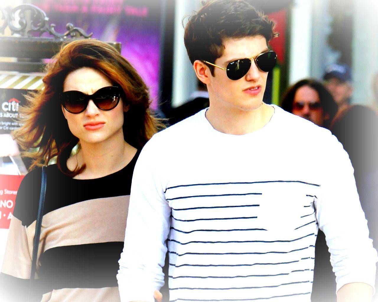 Wallpaper of Crystal Reed and Daniel Sharman for fans of Crystal