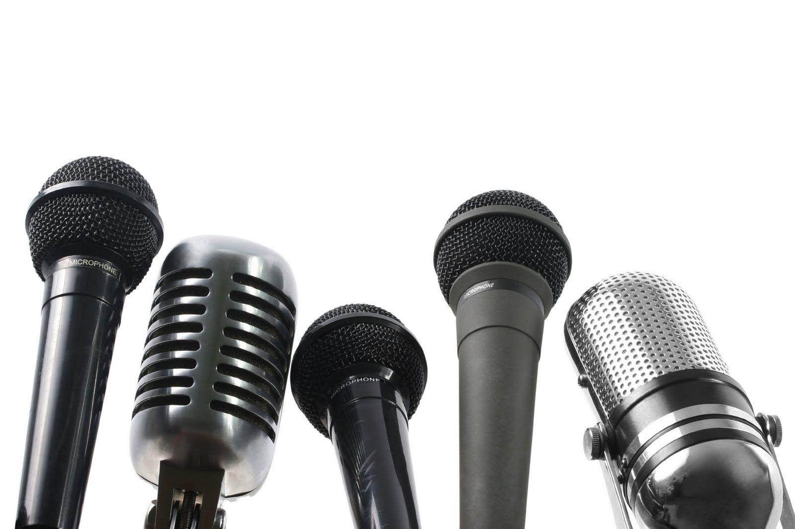 MICROPHONE Background Wallpaper for PowerPoint