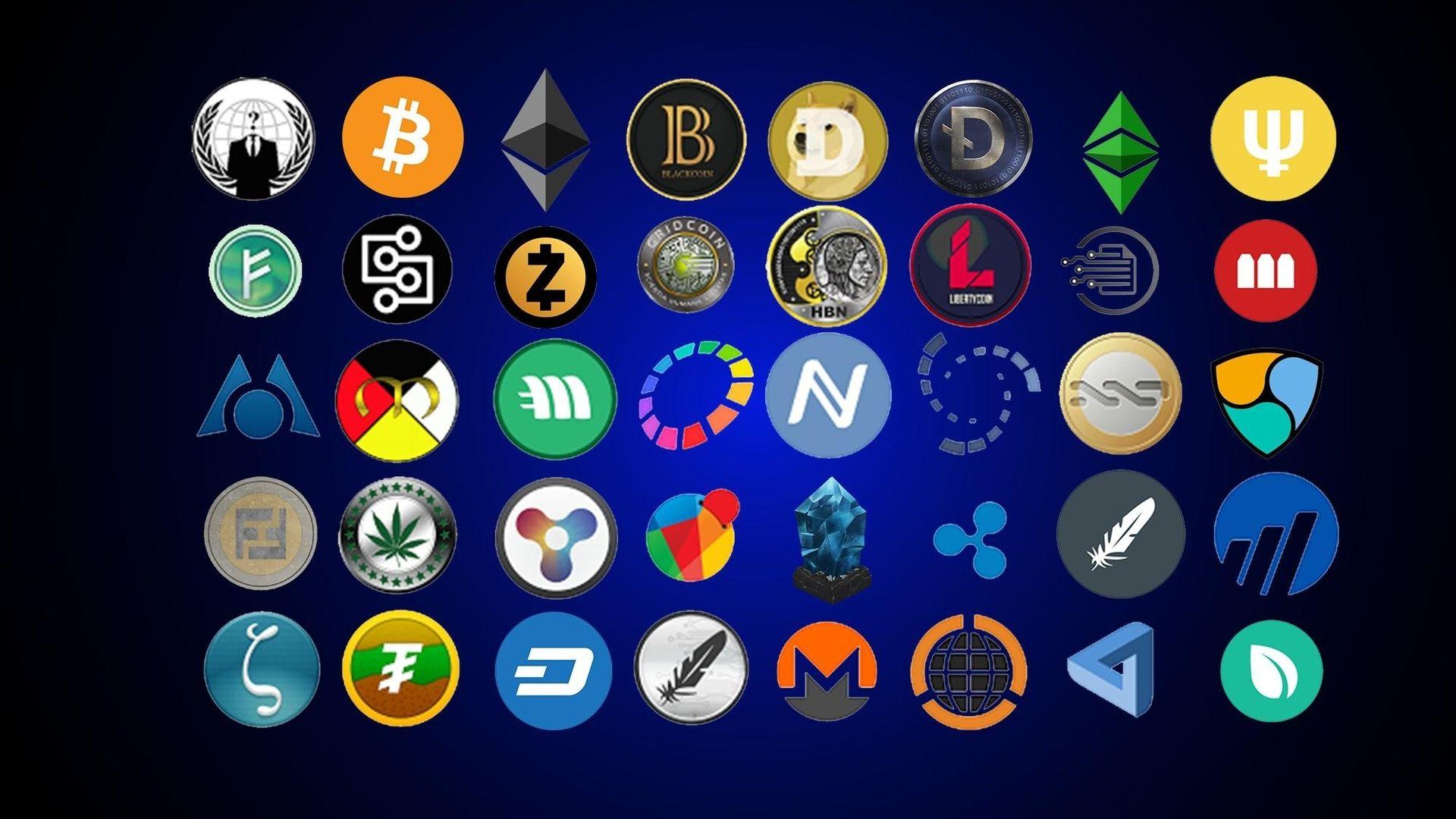 crypto currency logo wallaperp