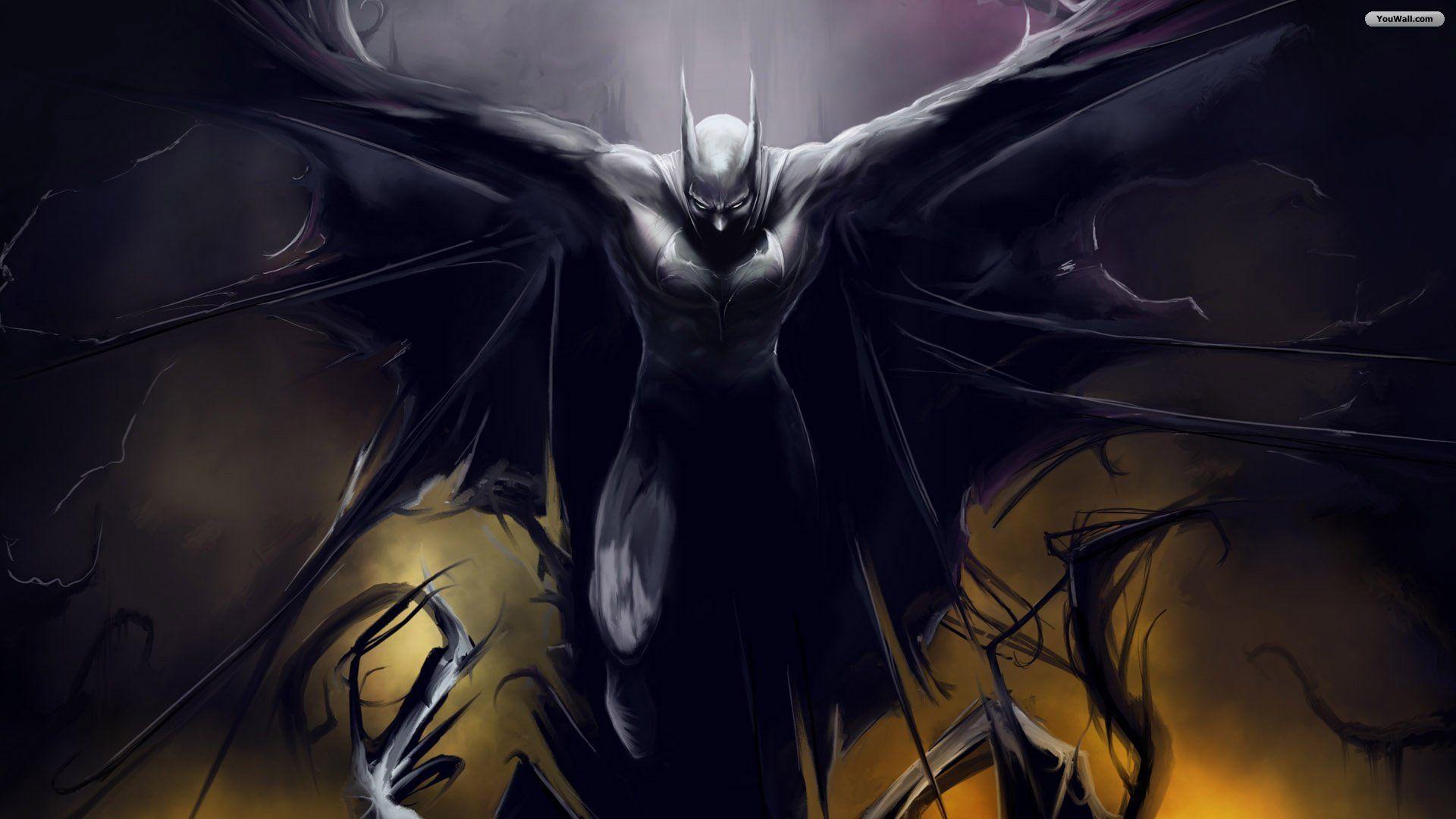 Batman Cartoon Full HD Background Image for Mac