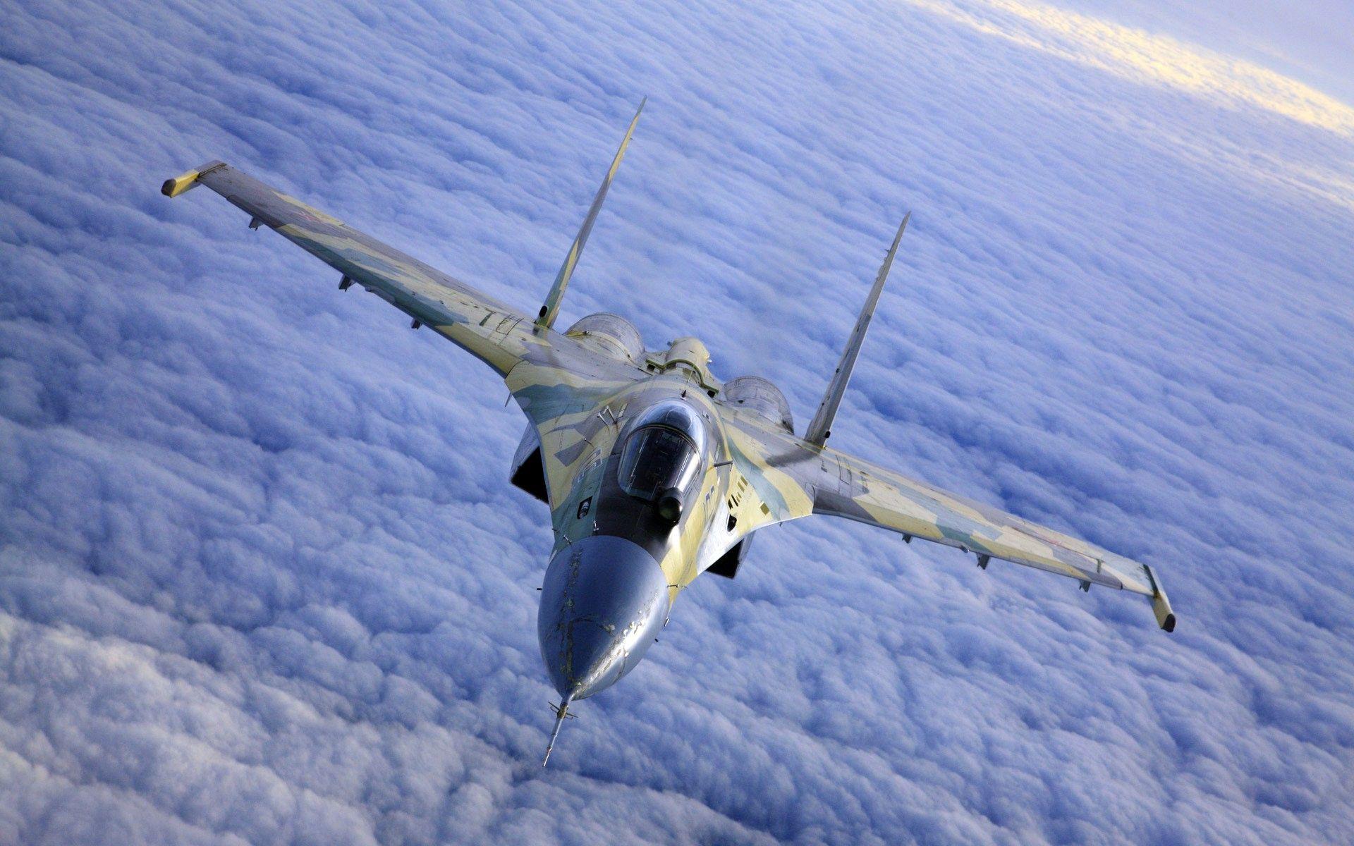 aircraft, Military Aircraft, Sukhoi Su Jet Fighter, Clouds, Sky