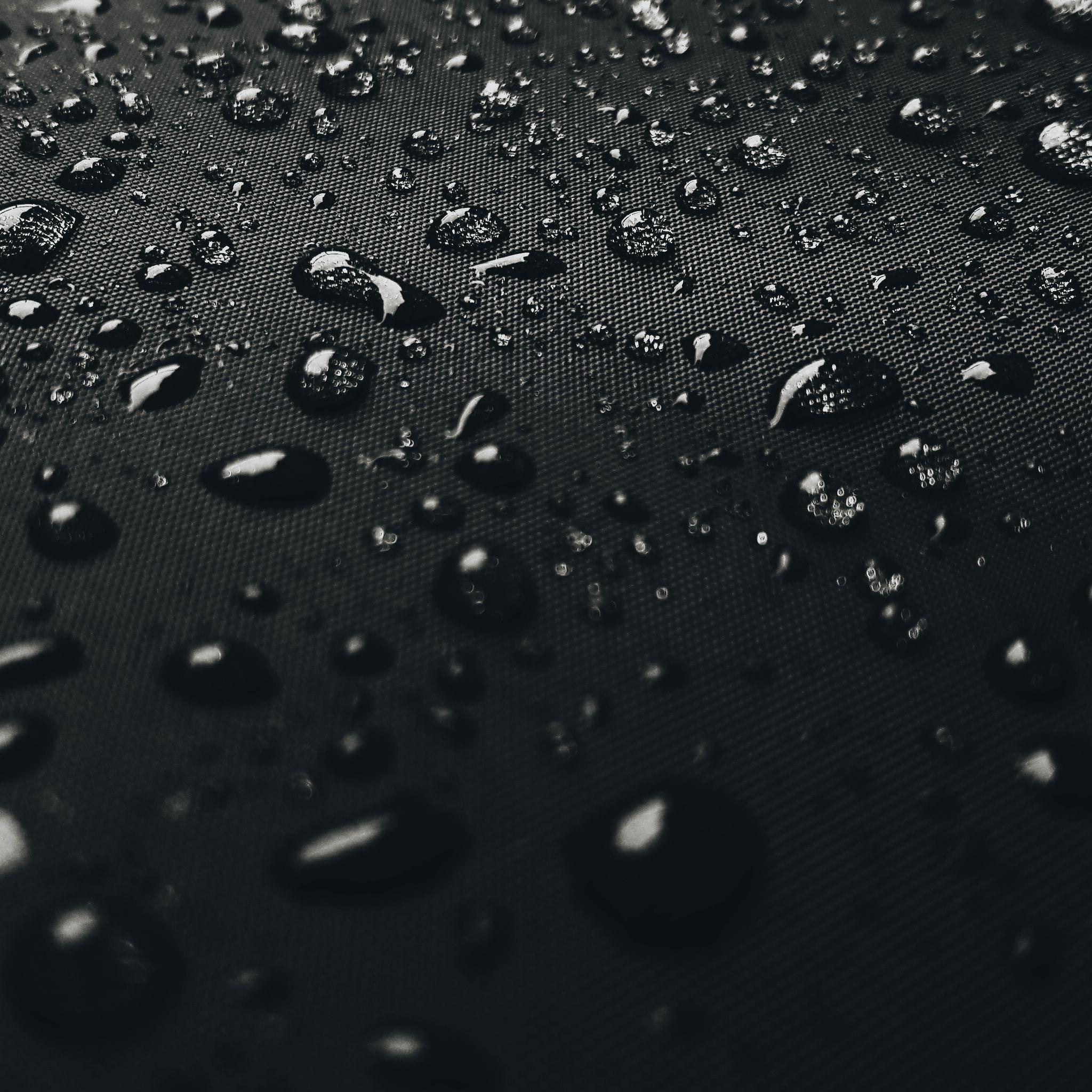 Water Drops On Black Surface 4k iPad Air HD 4k Wallpaper
