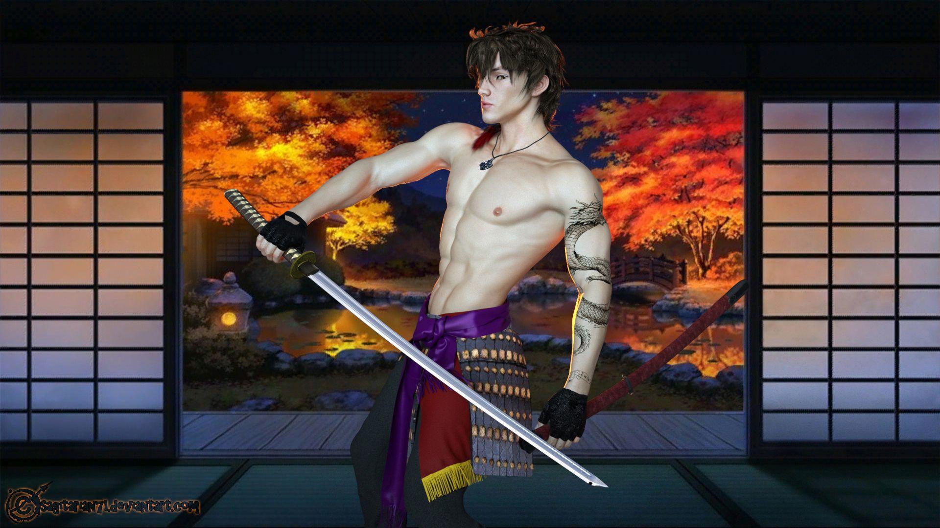 Ookurikara de Touken Ranbu wallpaper. DAZ3D GalleryD Models