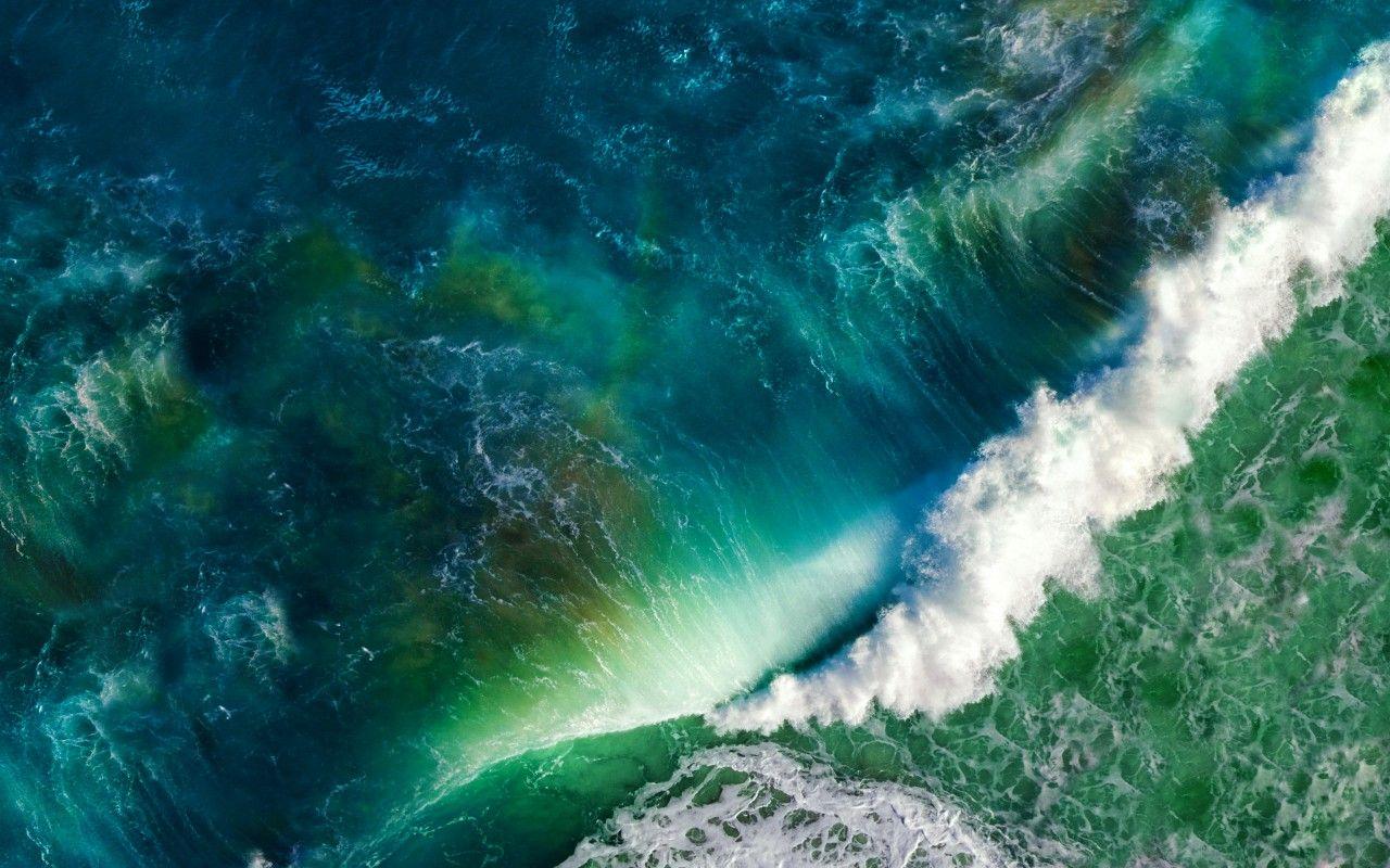 Wallpaper Waves, Sea, Ocean, Stock, iOS, Apple, HD, 5K, Nature