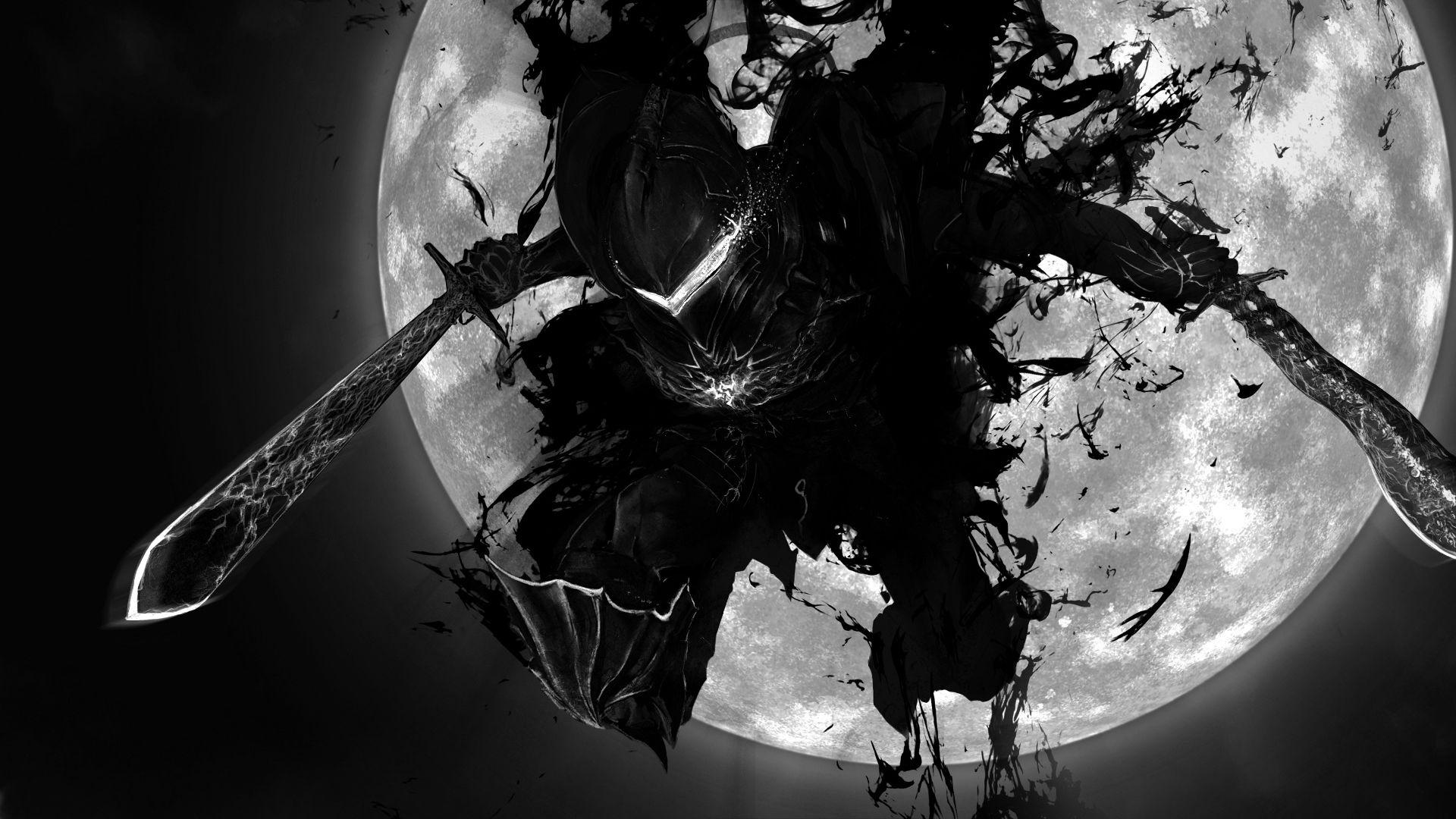 Black Blade Darkness Fate Zero White Shadow Hd Wallpaper
