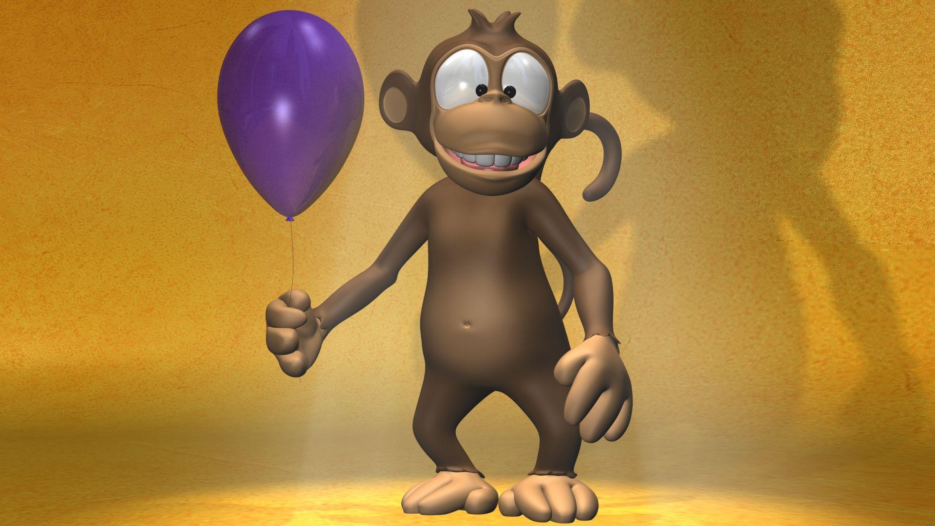 Cartoon Monkey 3D HD Wallpaper