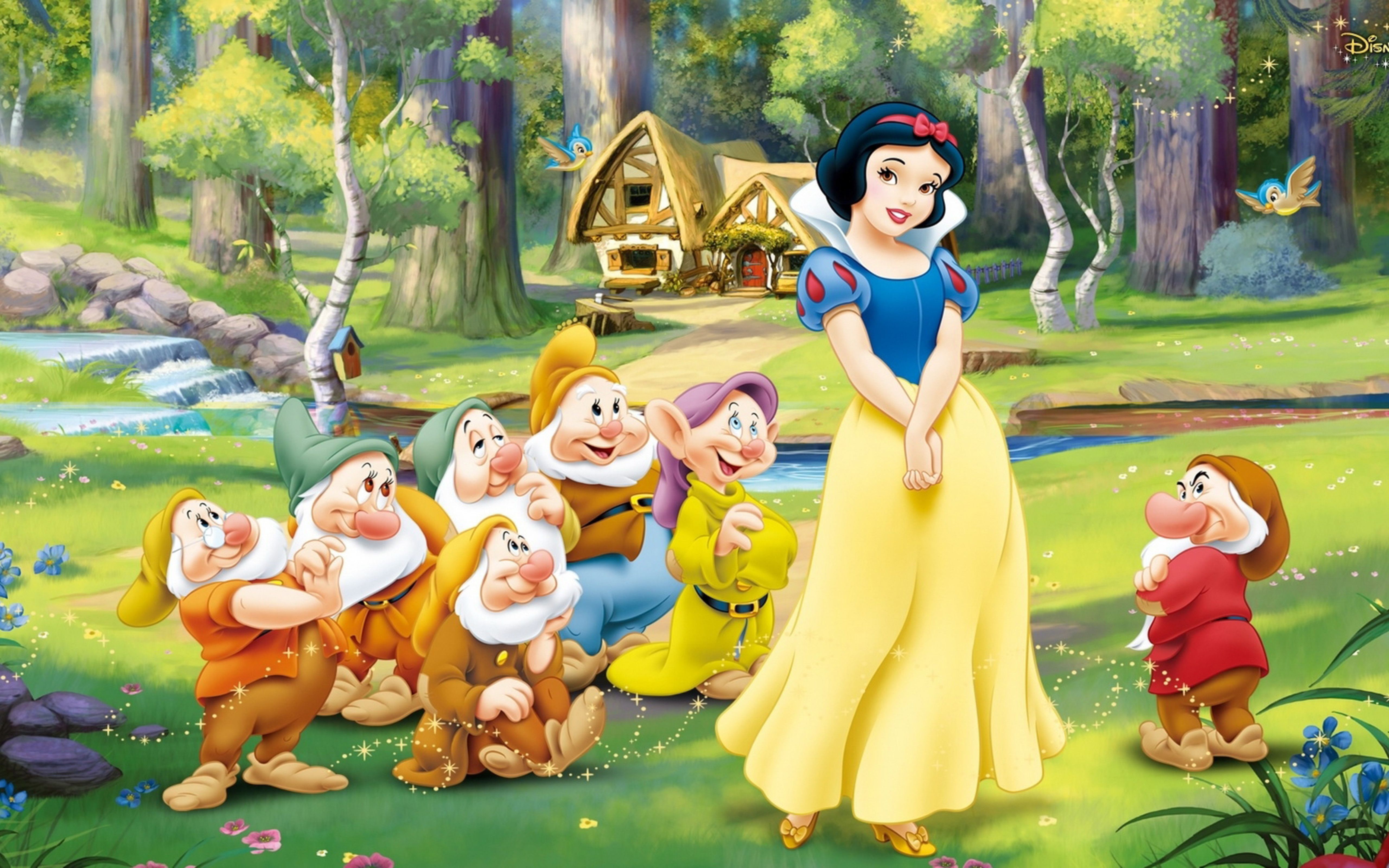 Wallpaper Download 5120x3200 Snow White and the seven dwarfs