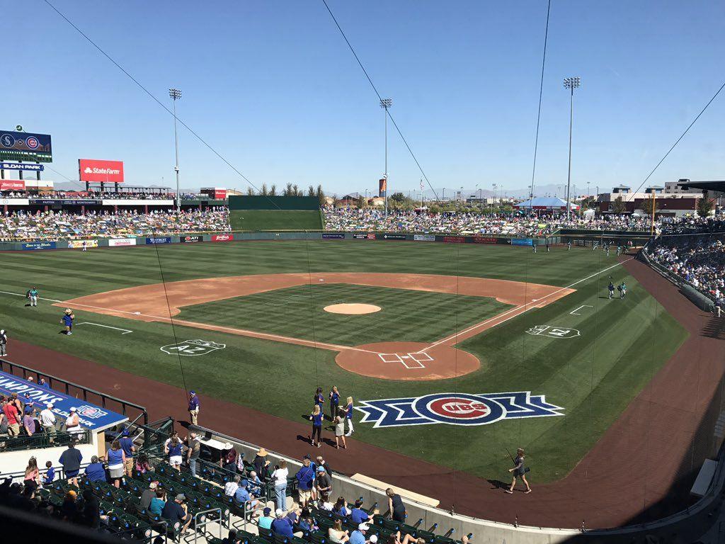 Iowa Cubs're hanging out at #Cubs Spring Training