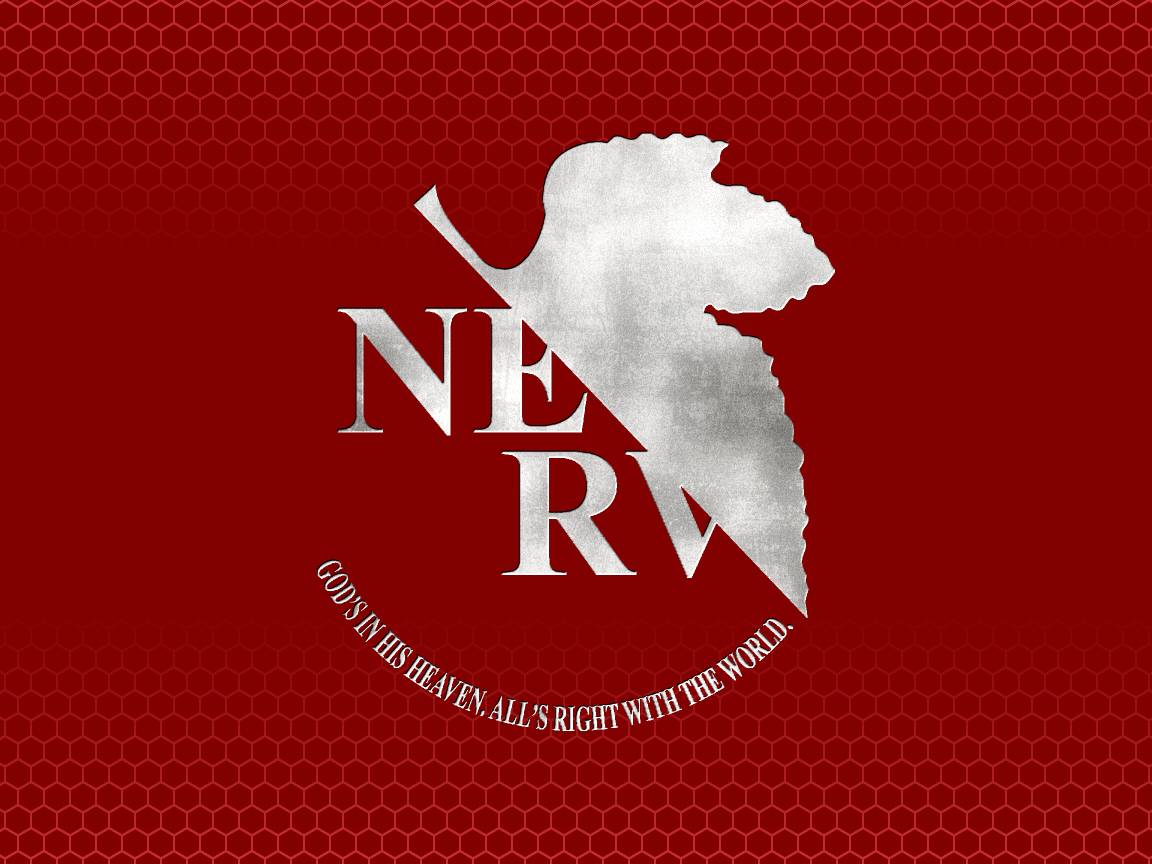 NERV (Red and White) Genesis Evangelion Wallpaper