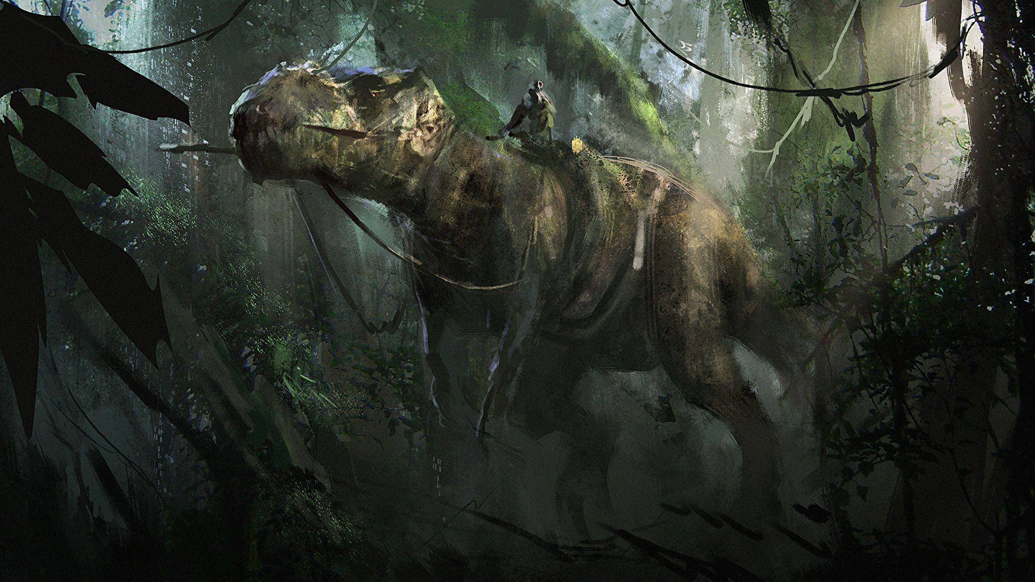 Wallpaper Tyrannosaurus Rex Dinosaurs T Rex Animals 2048x1152