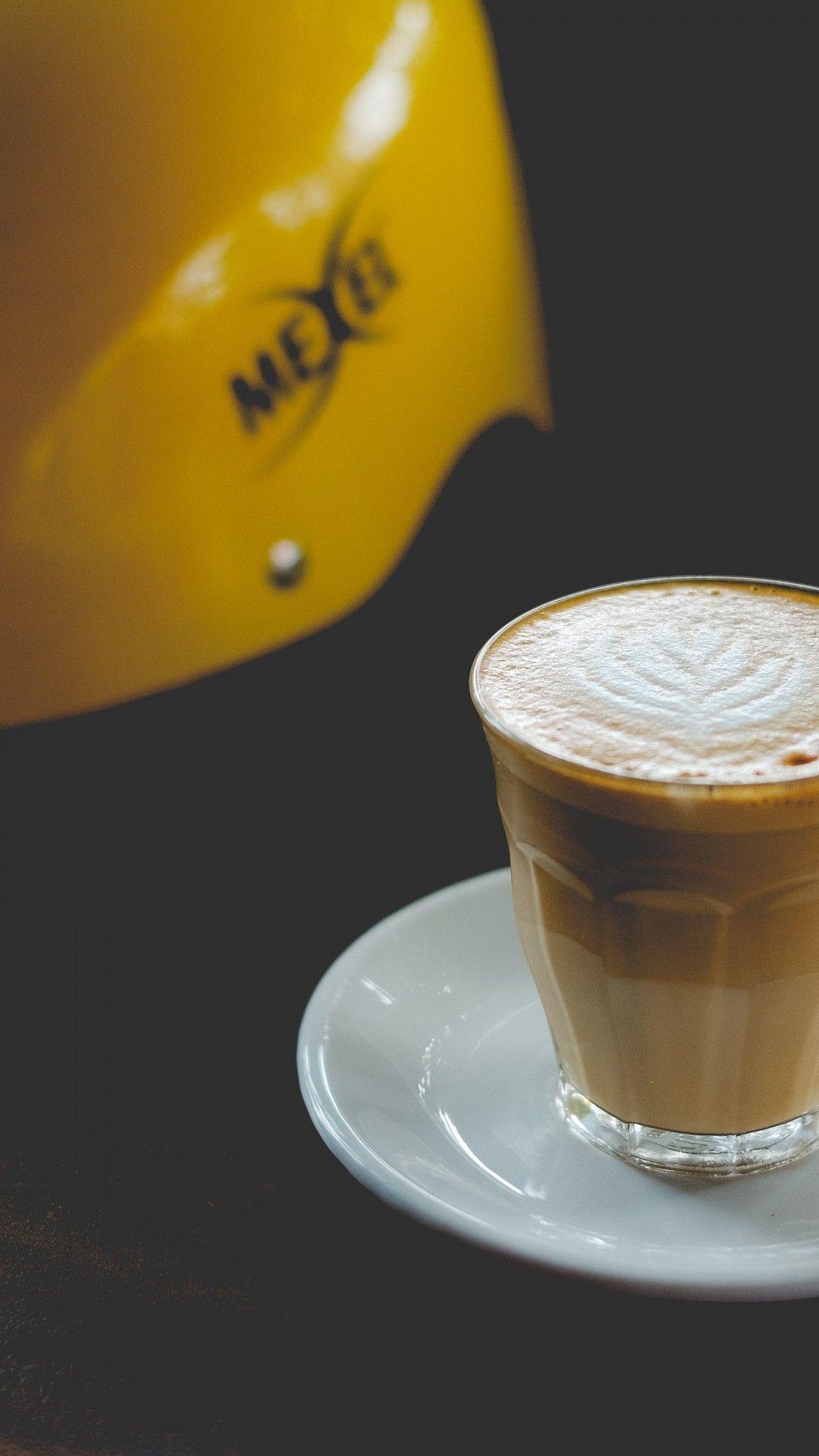 Download 1080x1920 Cappuccino, Foam, Drink, Coffee Wallpaper