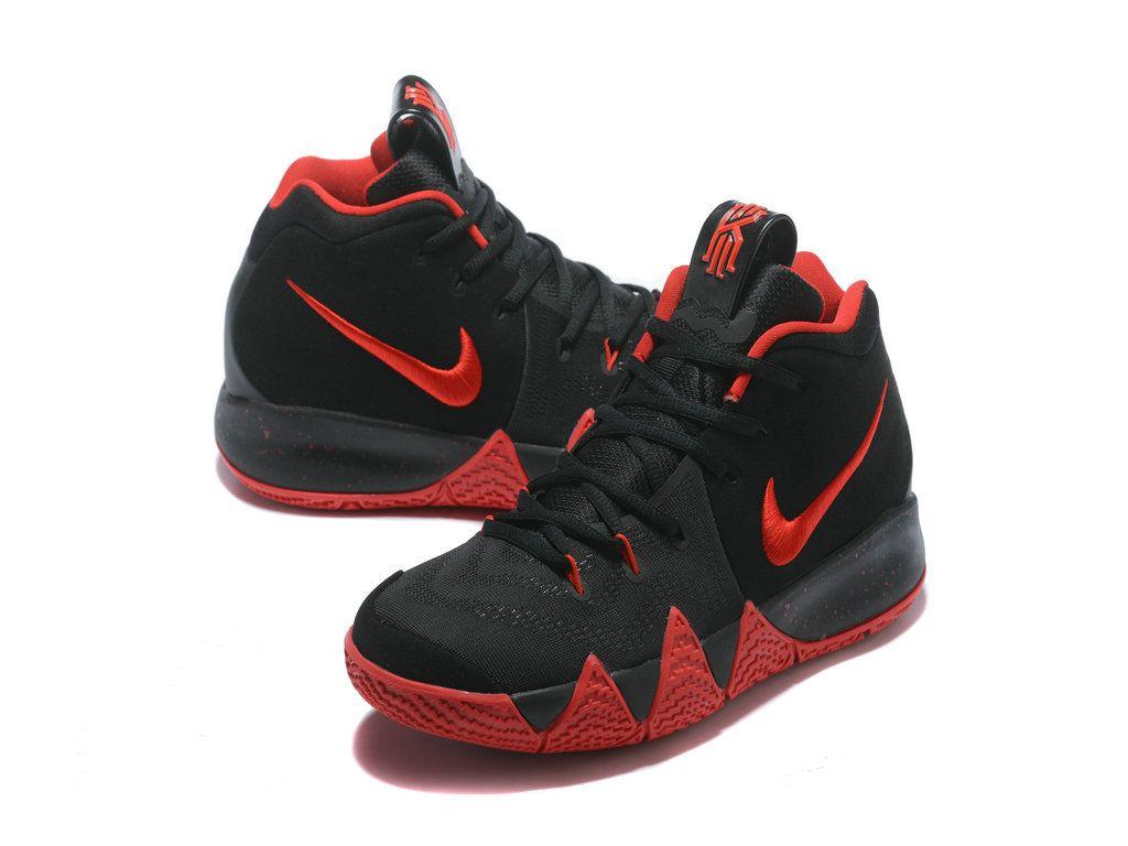 Kyrie 4 EP Black Red Basketball Shoes