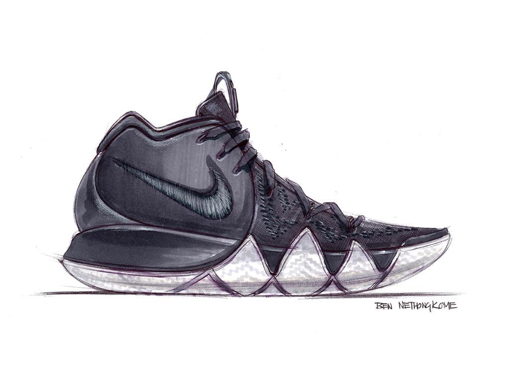 Foot Locker sketches of the new Kyrie 4