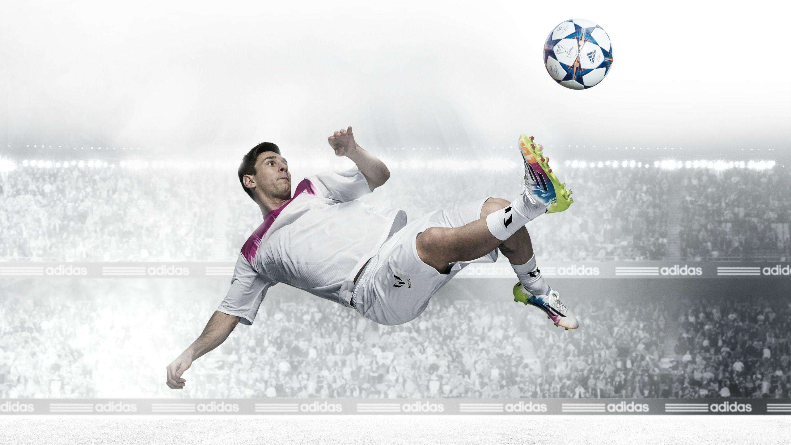 Messi Bicycle Kick Football Wallpaper HD 2560x1440