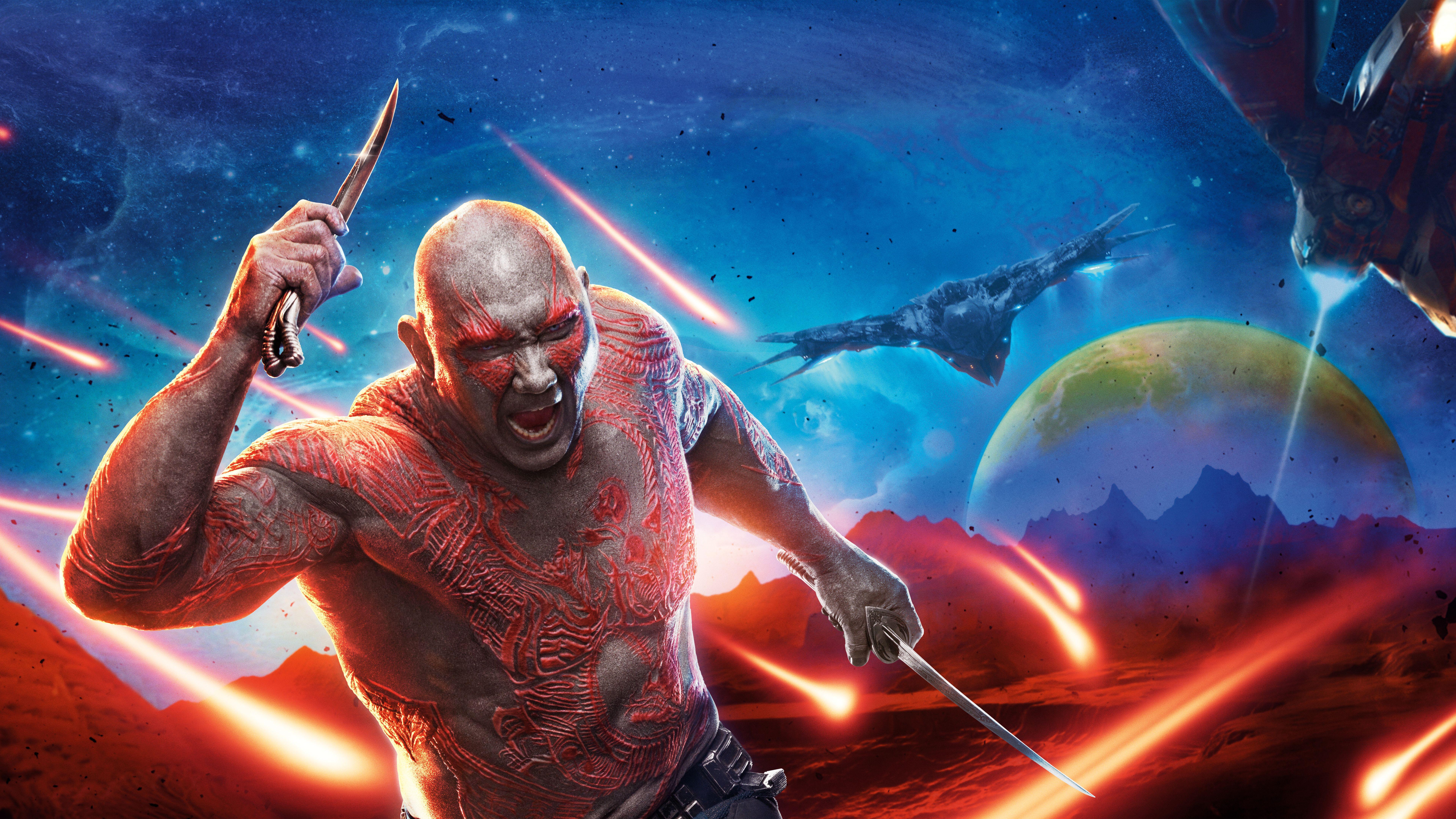 Wallpaper Drax the Destroyer, Dave Bautista, Guardians of the Galaxy
