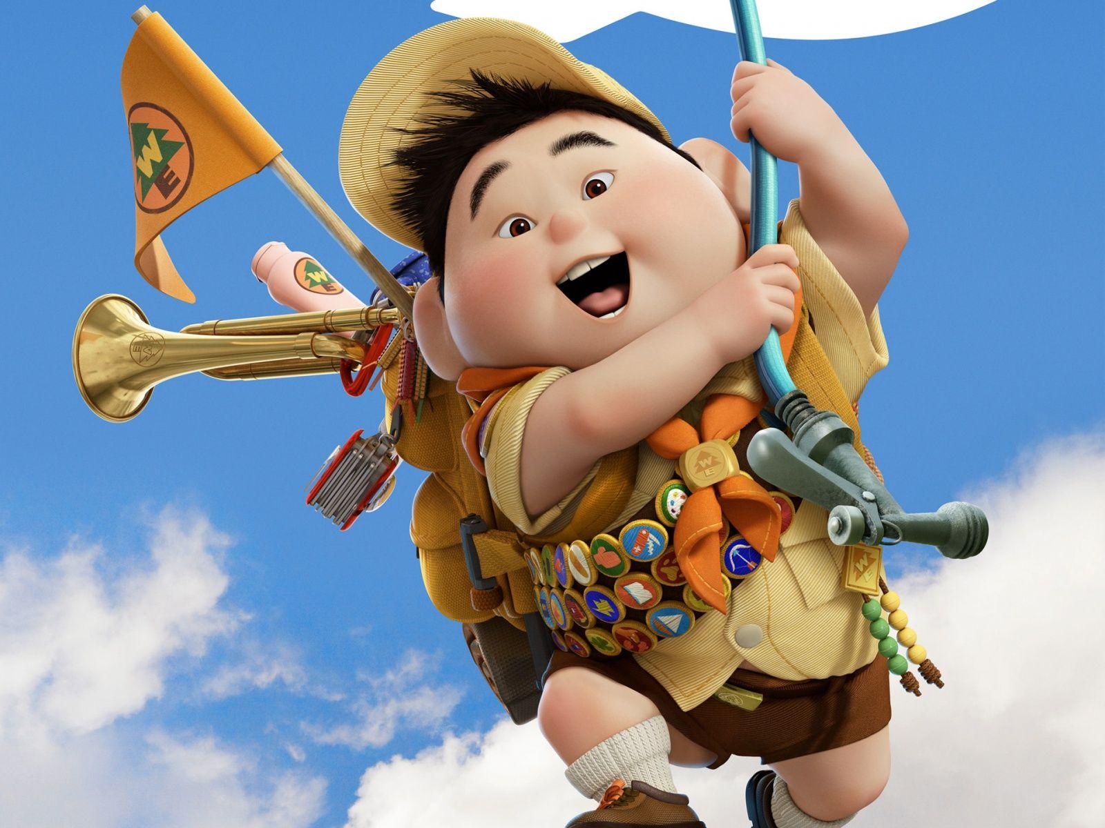 Russell Boy in Pixar's UP Wallpaper in jpg format for free download