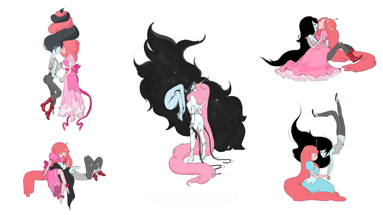 Bubbline Wallpaper. Adventure Time: Princess Bubblegum & Marceline