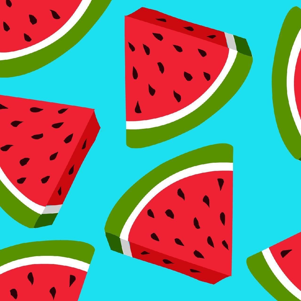 Cartoon Watermelon Wallpaper