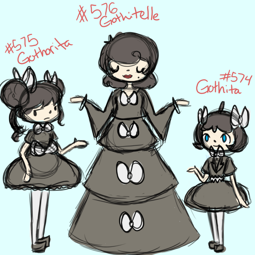 Gothita, Gothorita, and Gothitelle