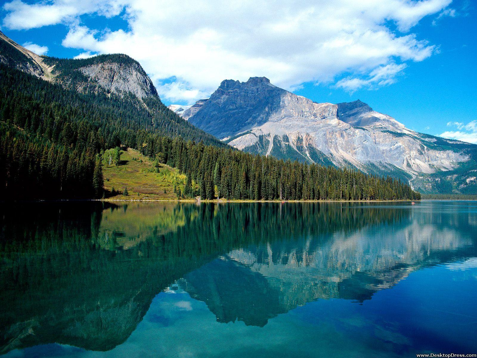 Desktop Wallpaper Natural Background Emerald Lake