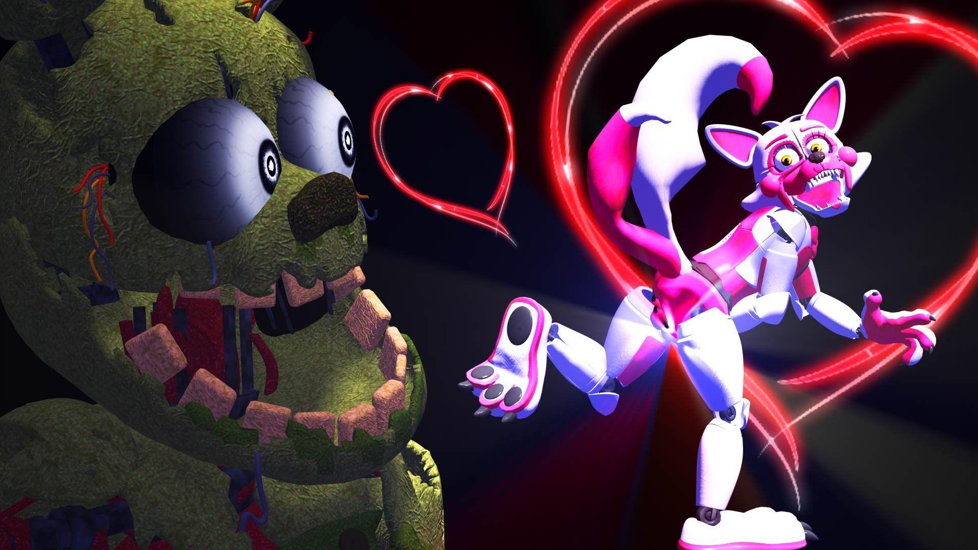 Girl Funtime Foxy SEXY lesson to springtrap.