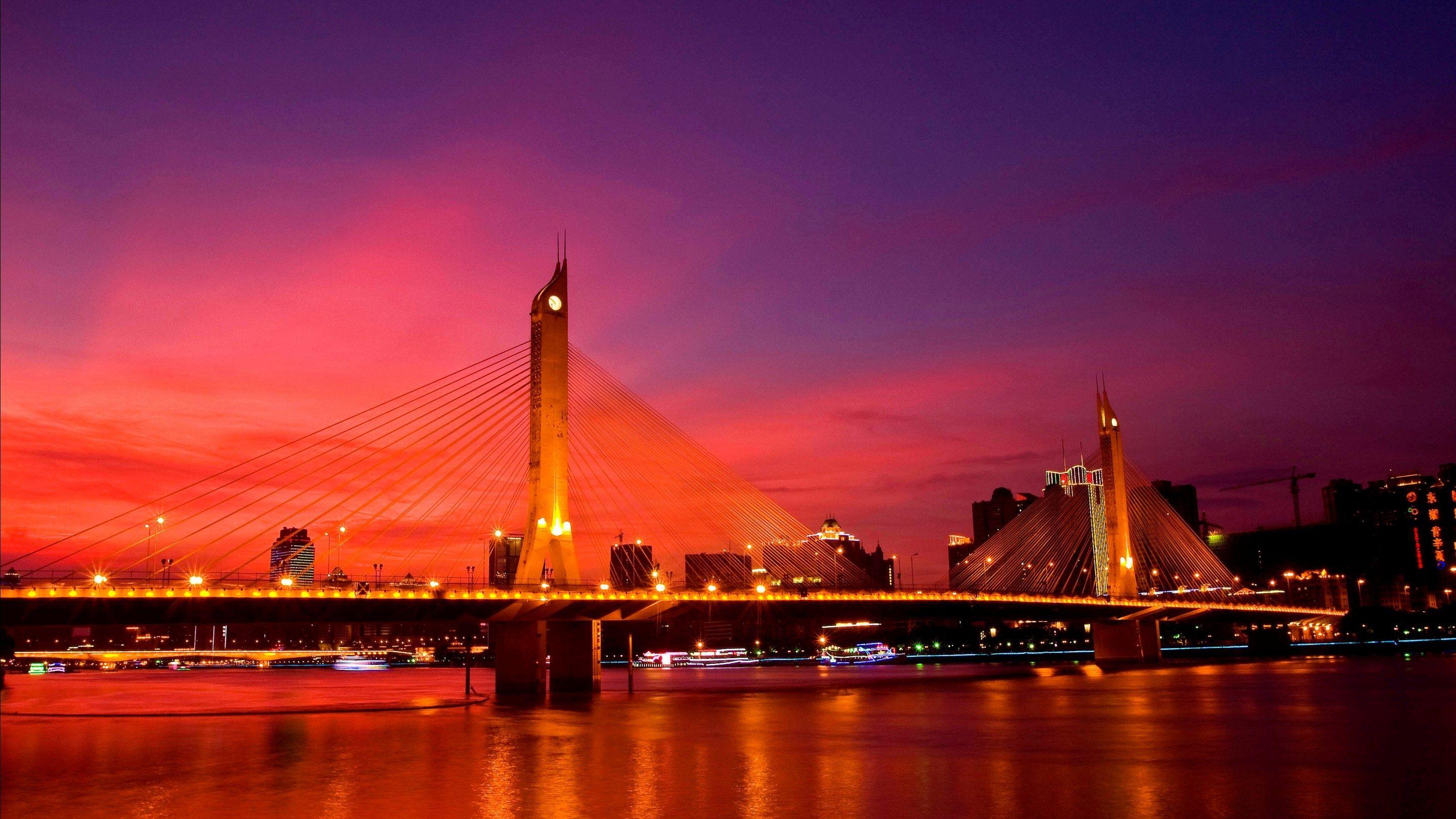 Pearl River Bridge Guangzhou Wallpaper
