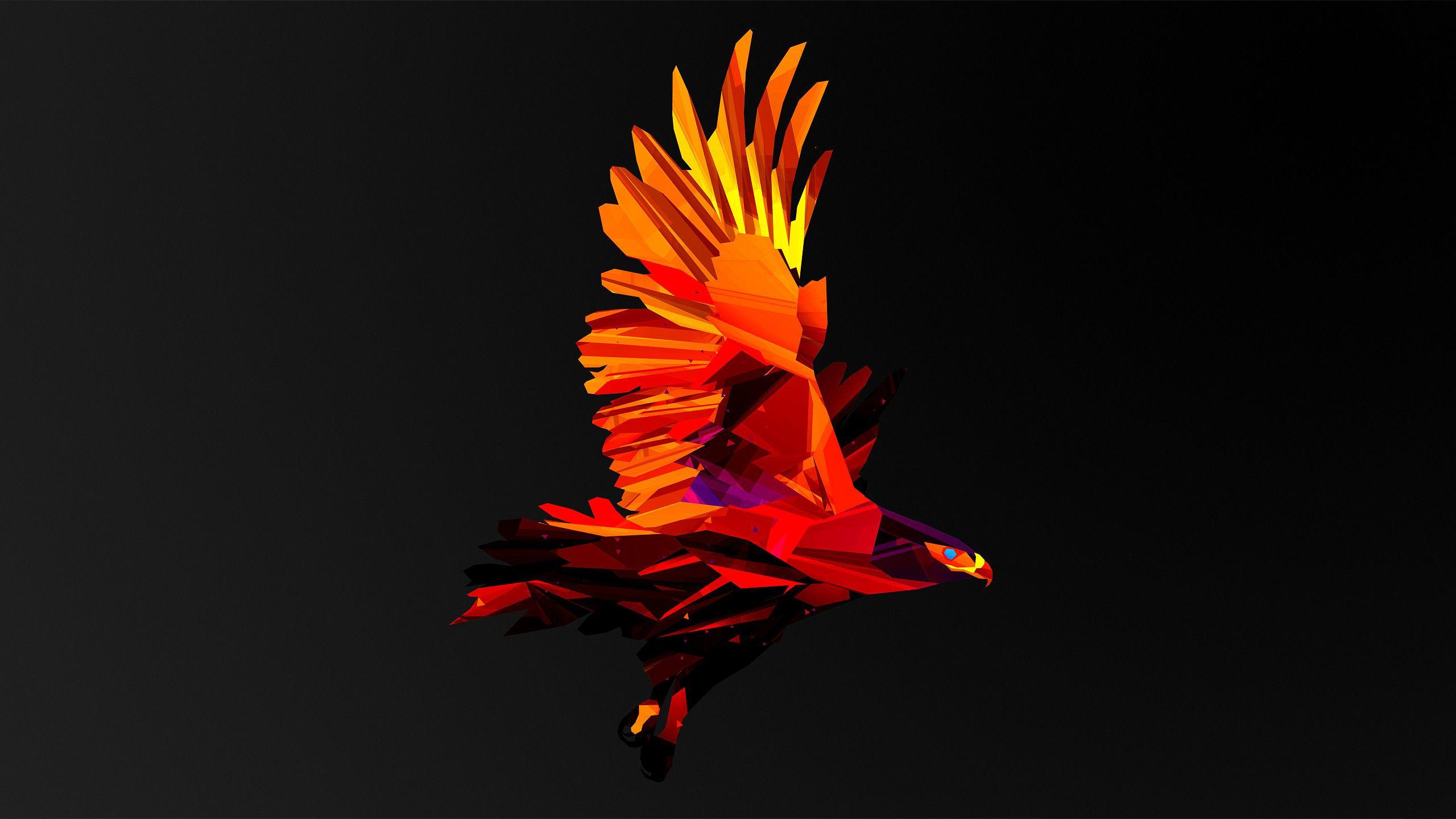 Low Poly Hawk HD Wallpaper