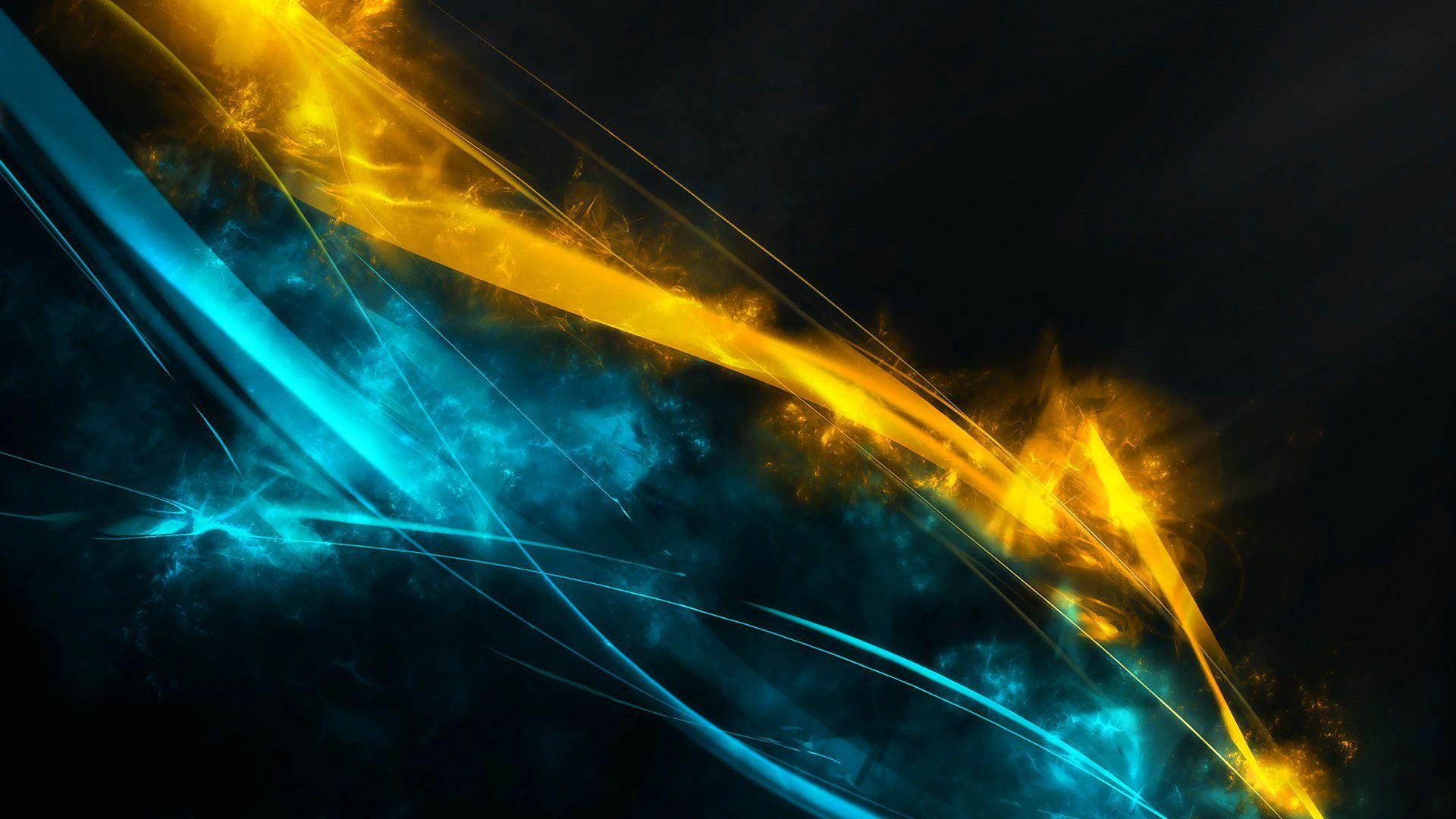 Yellow and Blue Wallpaper