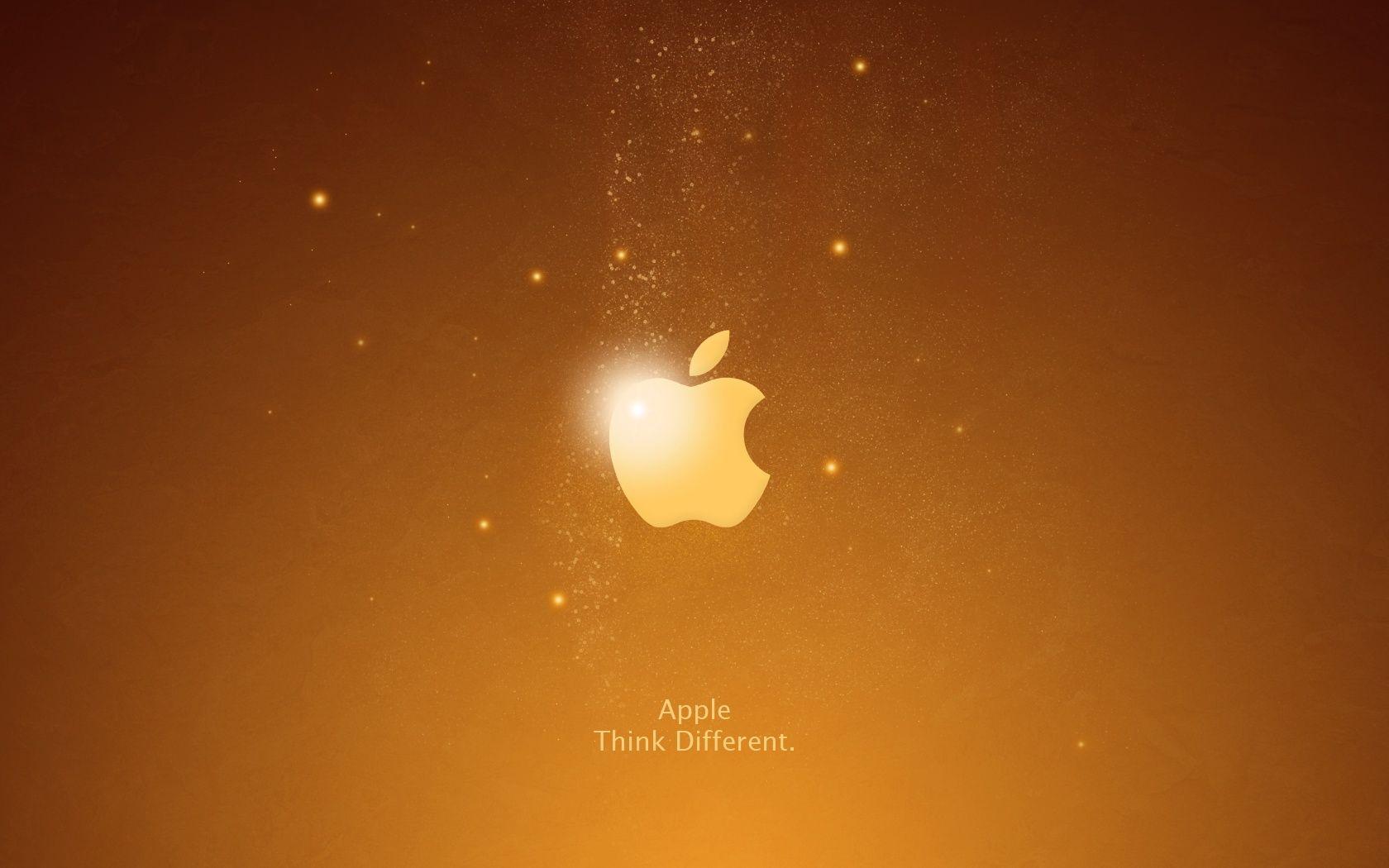 Apple iPhone Dark Yellow Background Wallpaper
