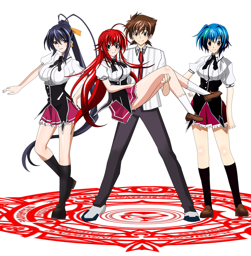 Rias Gremory, Akeno Himejima & Xenovia.