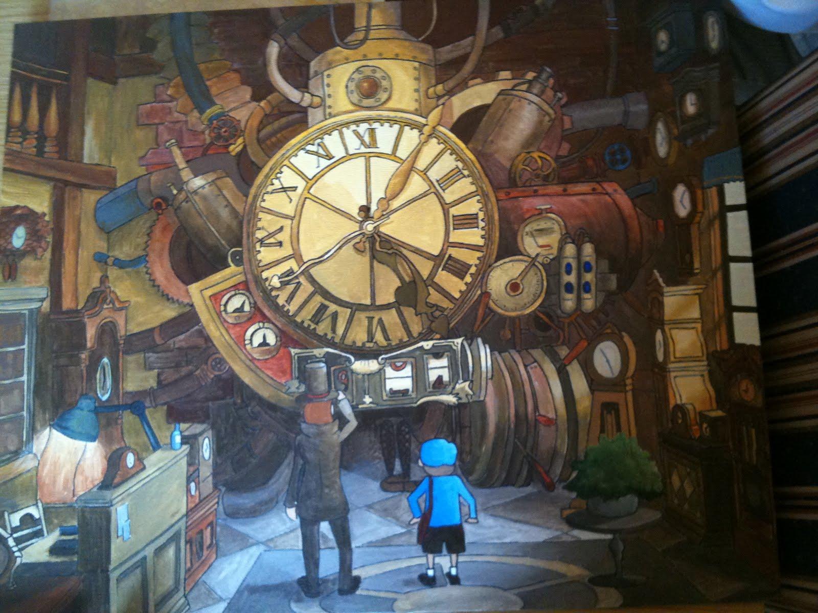 canvas and paints: Professor Layton is finished!
