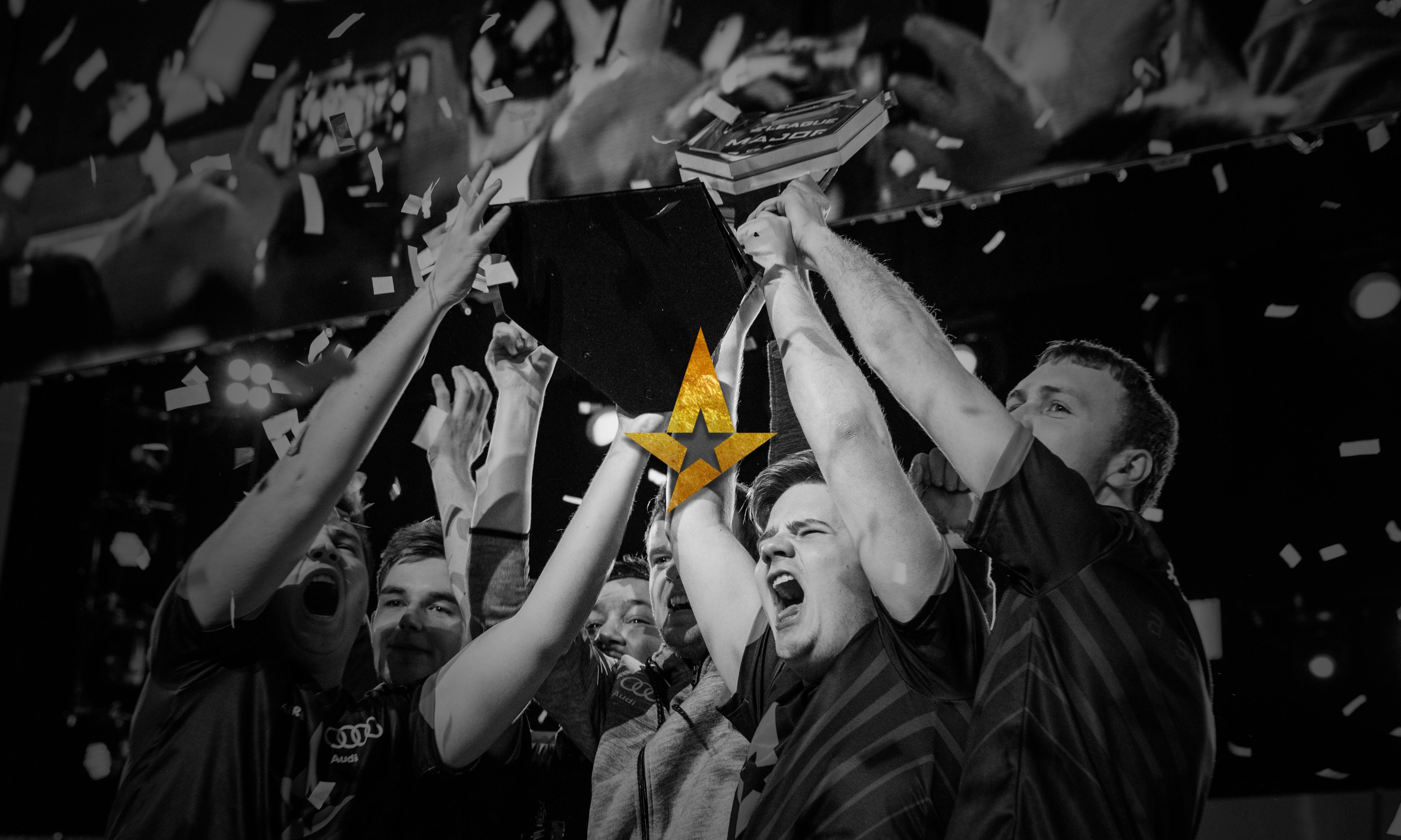 I made a wallpaper from Astralis' winning moment at the major #games