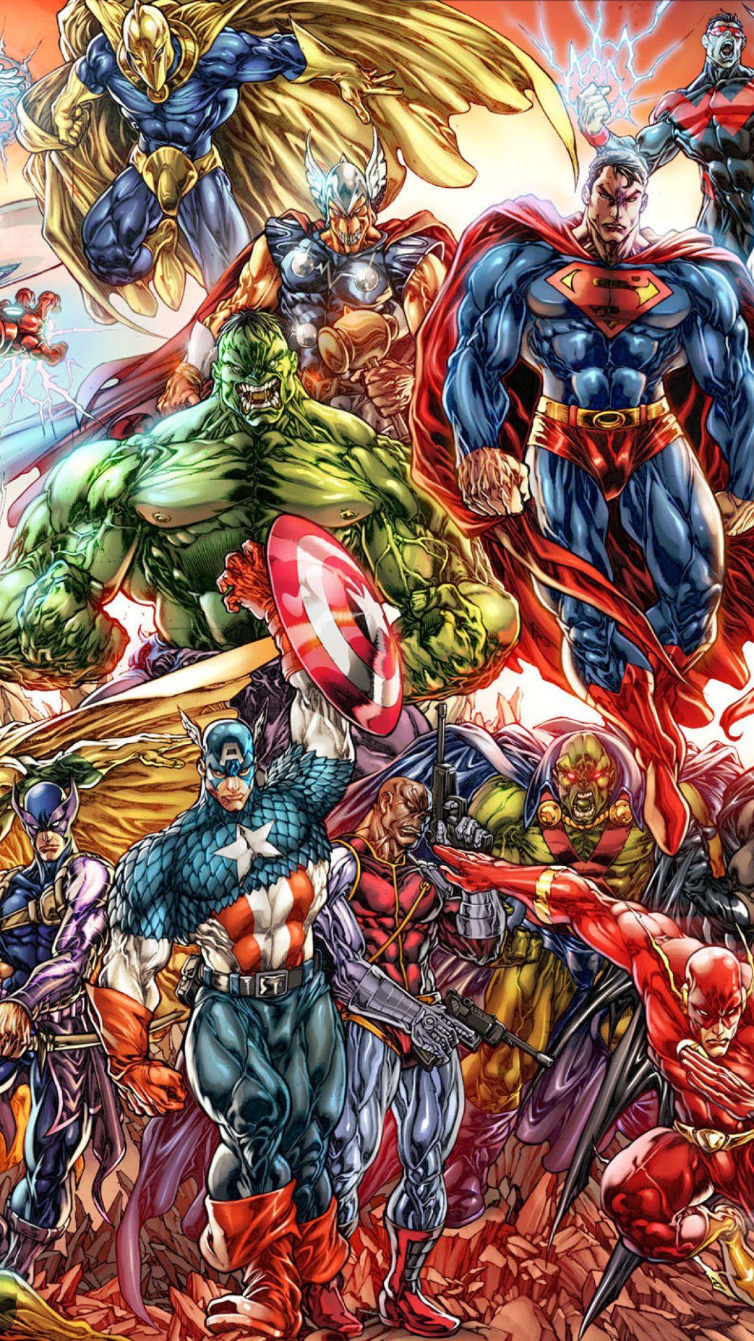 Marvel Vs Dc Heroes Wallpapers Wallpaper Cave
