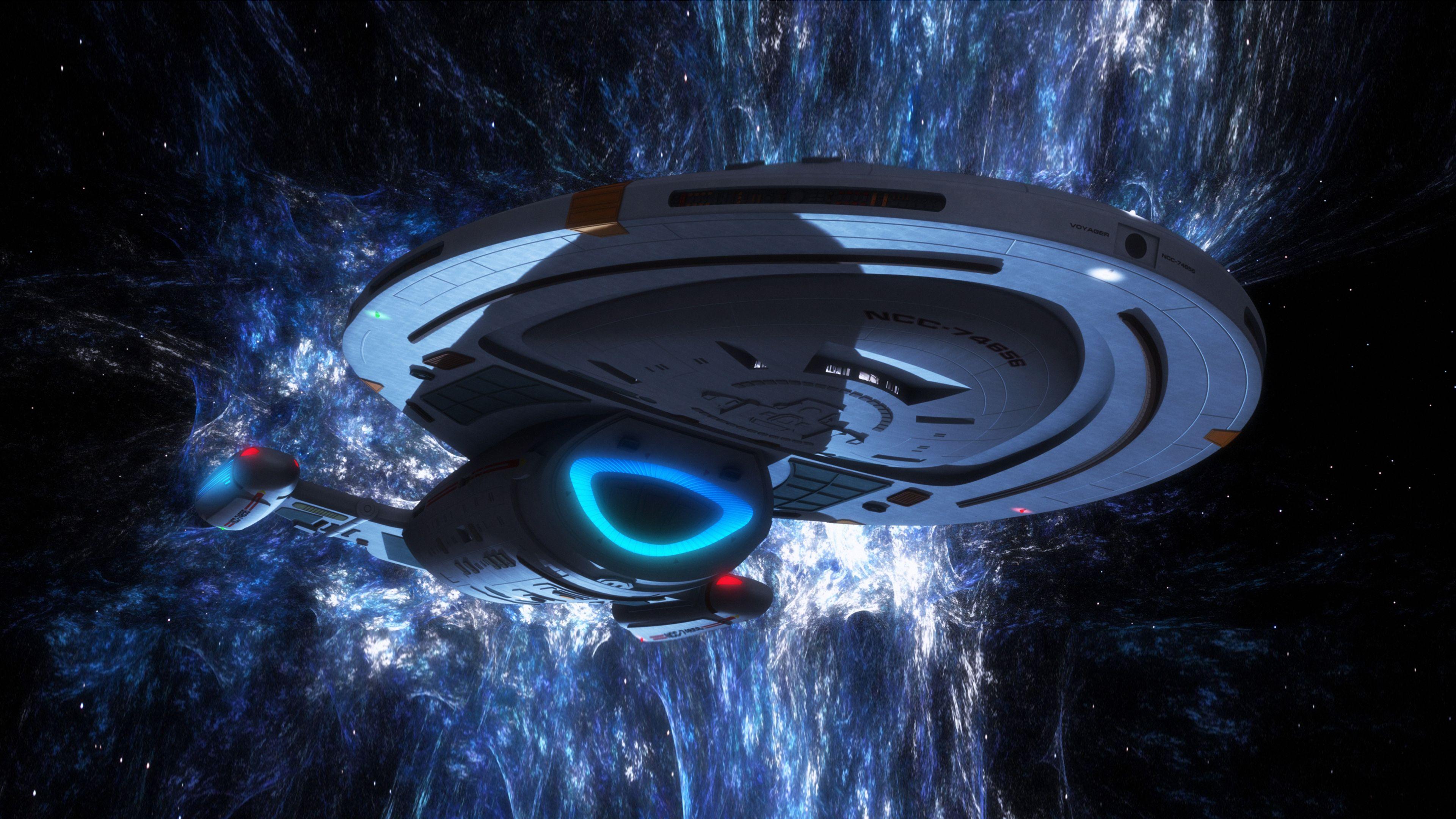 Star Trek Voyager Spaceship Digital Art HD Wallpaper For Mobile